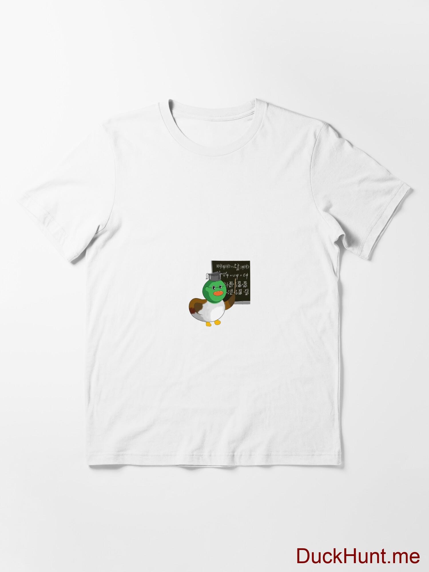 Prof Duck White Essential T-Shirt (Front printed) alternative image 2