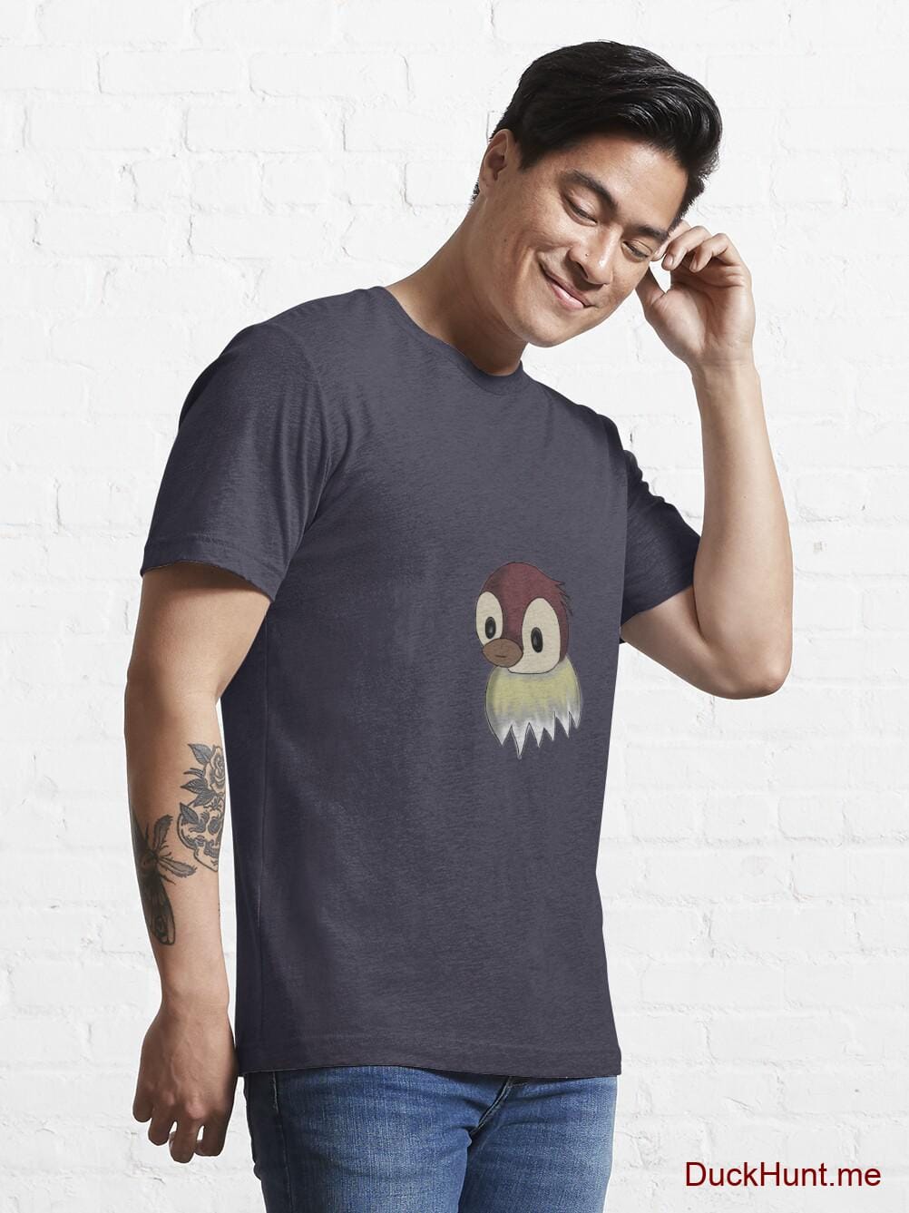 Ghost Duck (fogless) Dark Blue Essential T-Shirt (Front printed) alternative image 6