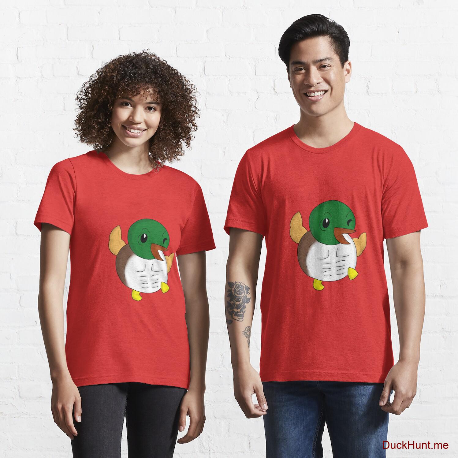 Super duck Red Essential T-Shirt (Front printed)