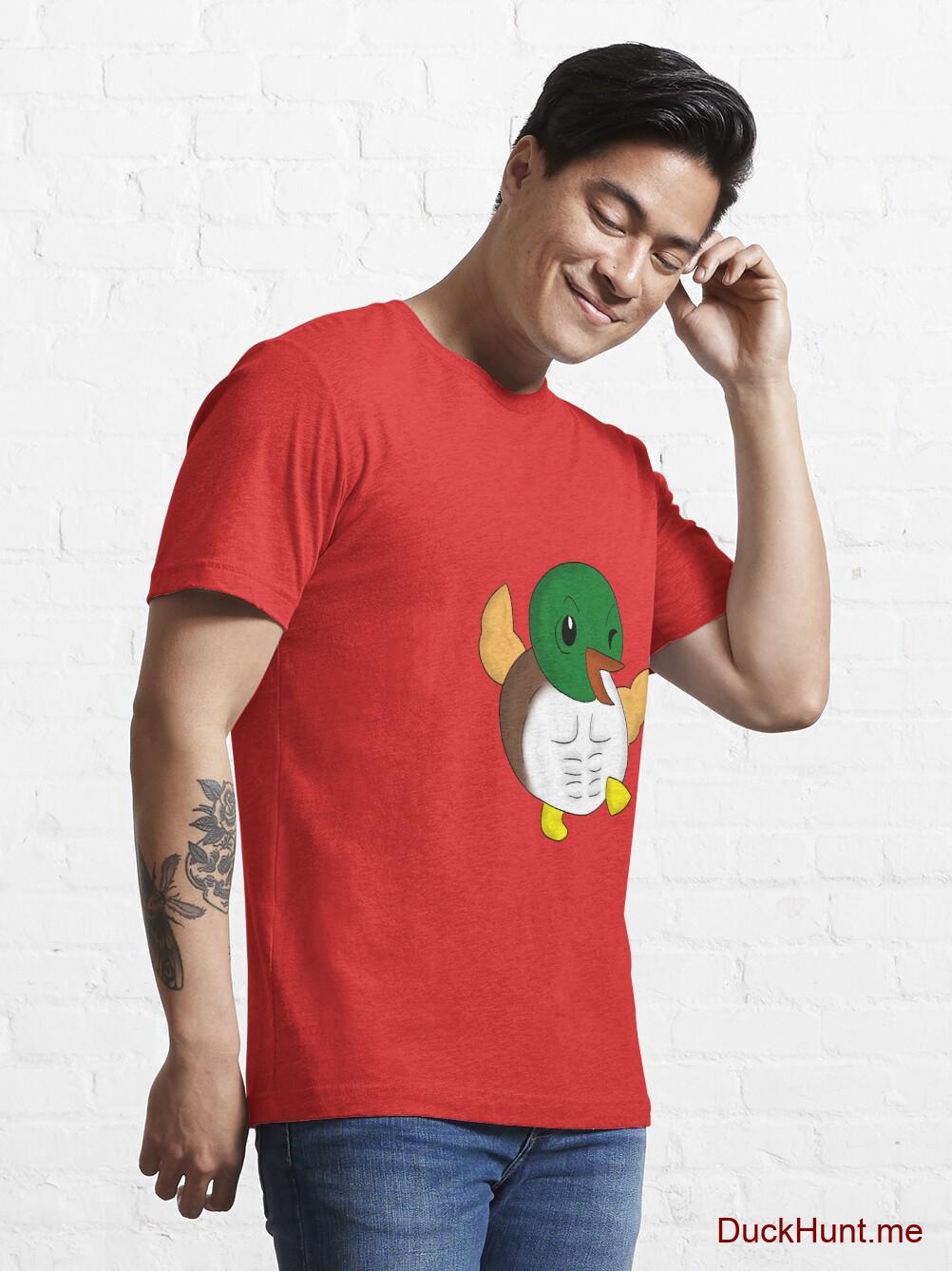 Super duck Red Essential T-Shirt (Front printed) alternative image 6