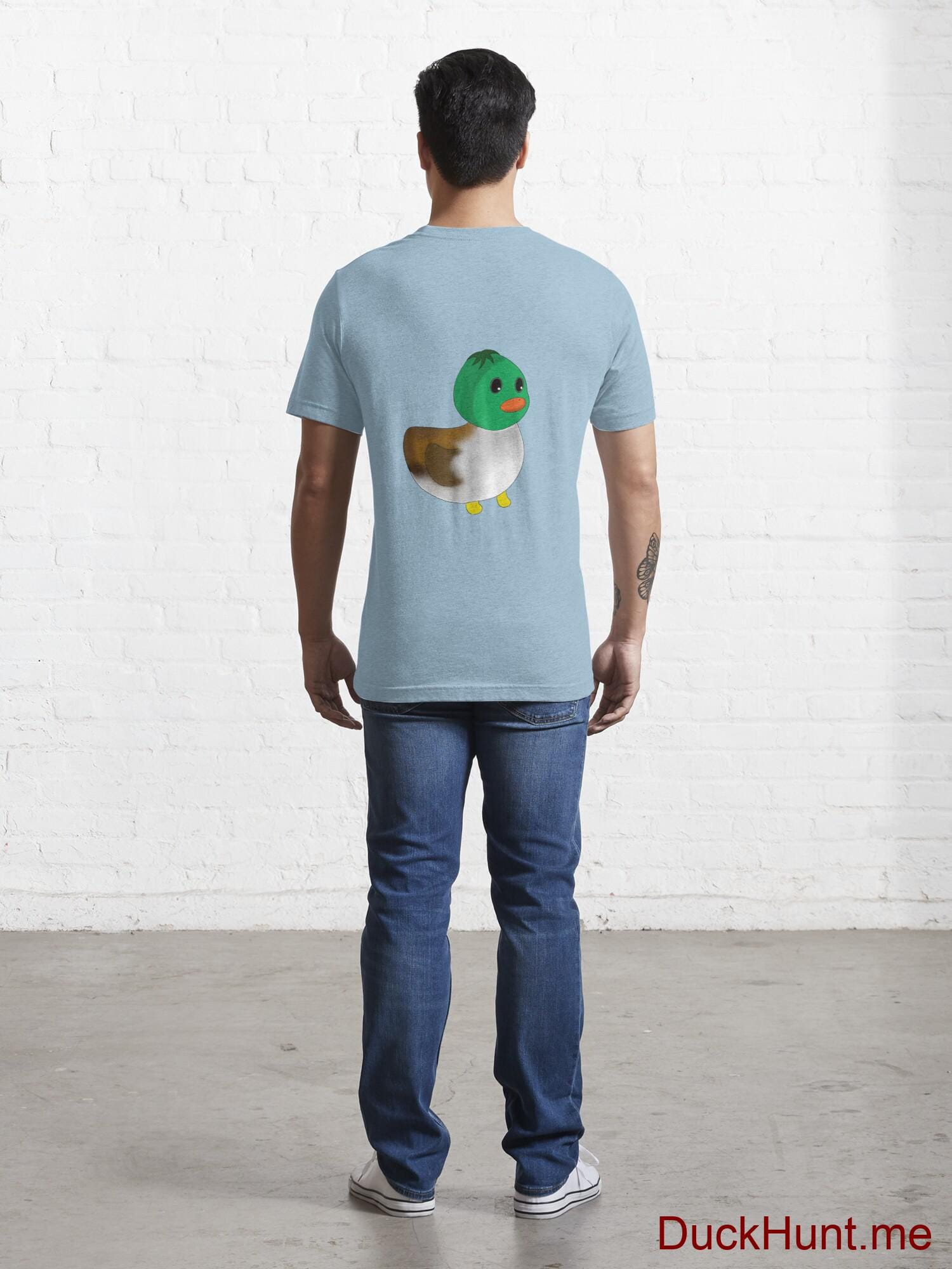 Normal Duck Light Blue Essential T-Shirt (Back printed) alternative image 3