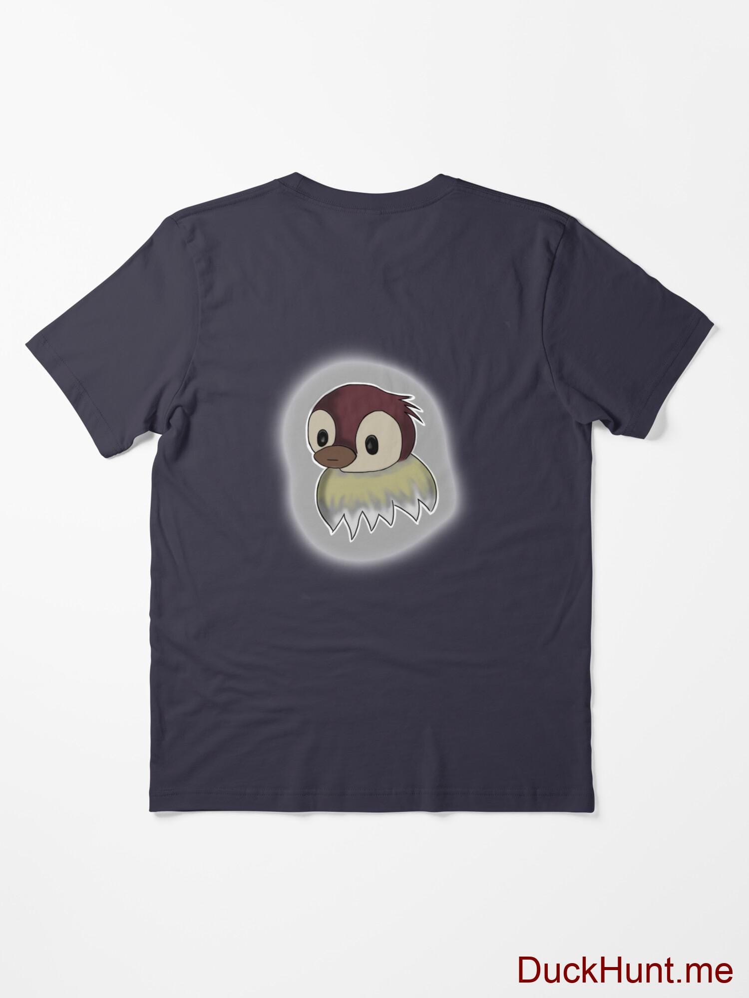 Ghost Duck (foggy) Dark Blue Essential T-Shirt (Back printed) alternative image 1