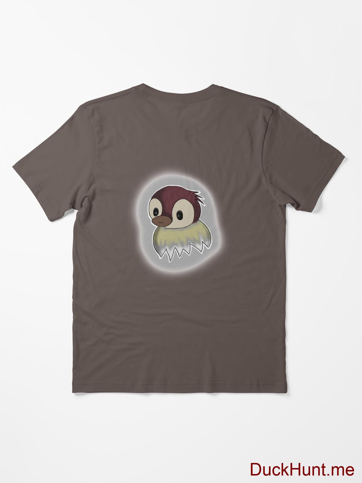 Ghost Duck (foggy) Dark Grey Essential T-Shirt (Back printed) alternative image 1