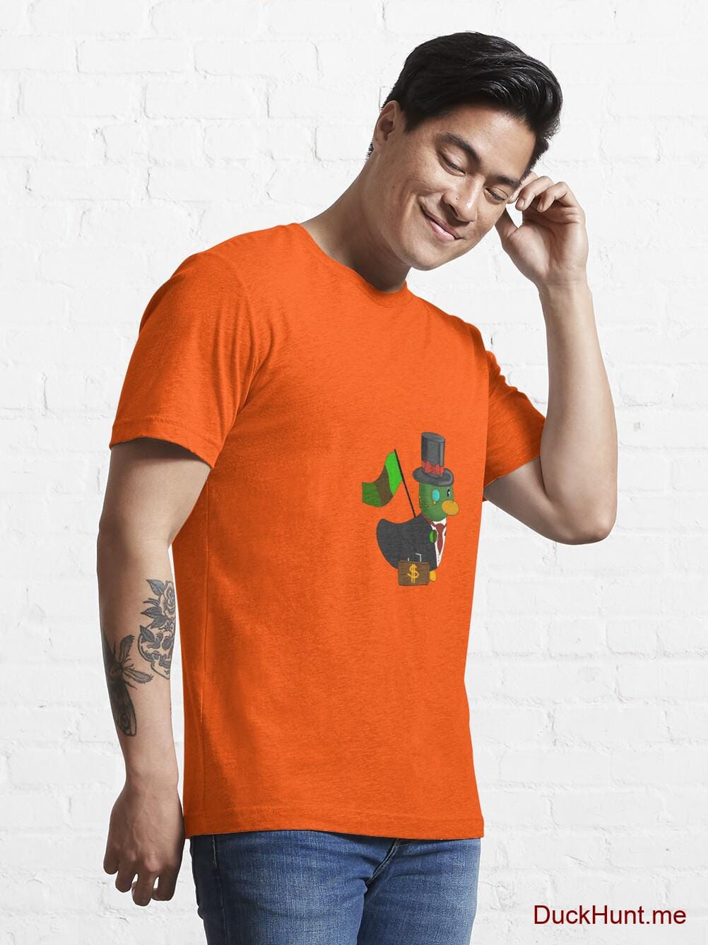 Golden Duck Orange Essential T-Shirt (Front printed) alternative image 6