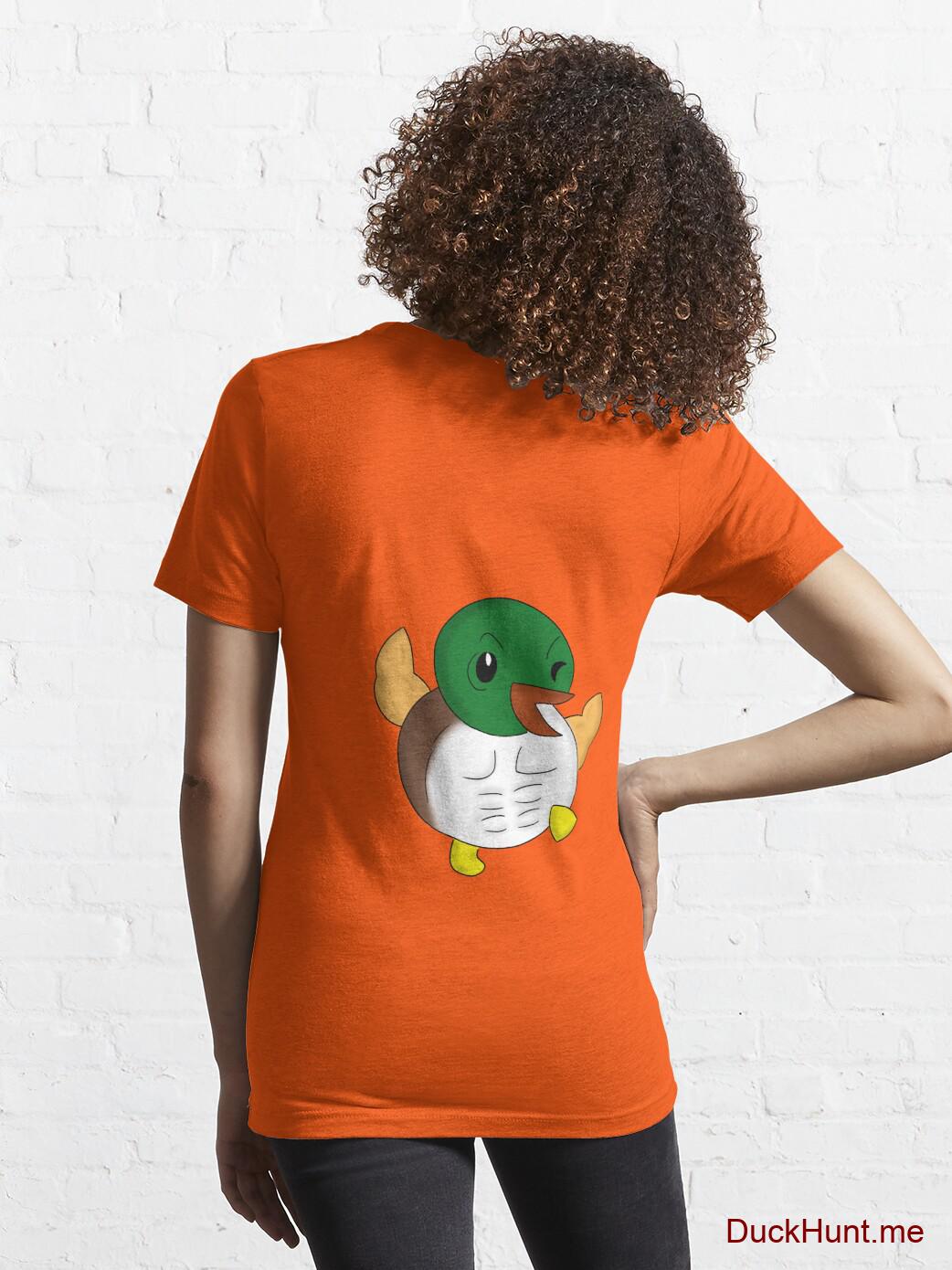 Super duck Orange Essential T-Shirt (Back printed) alternative image 4