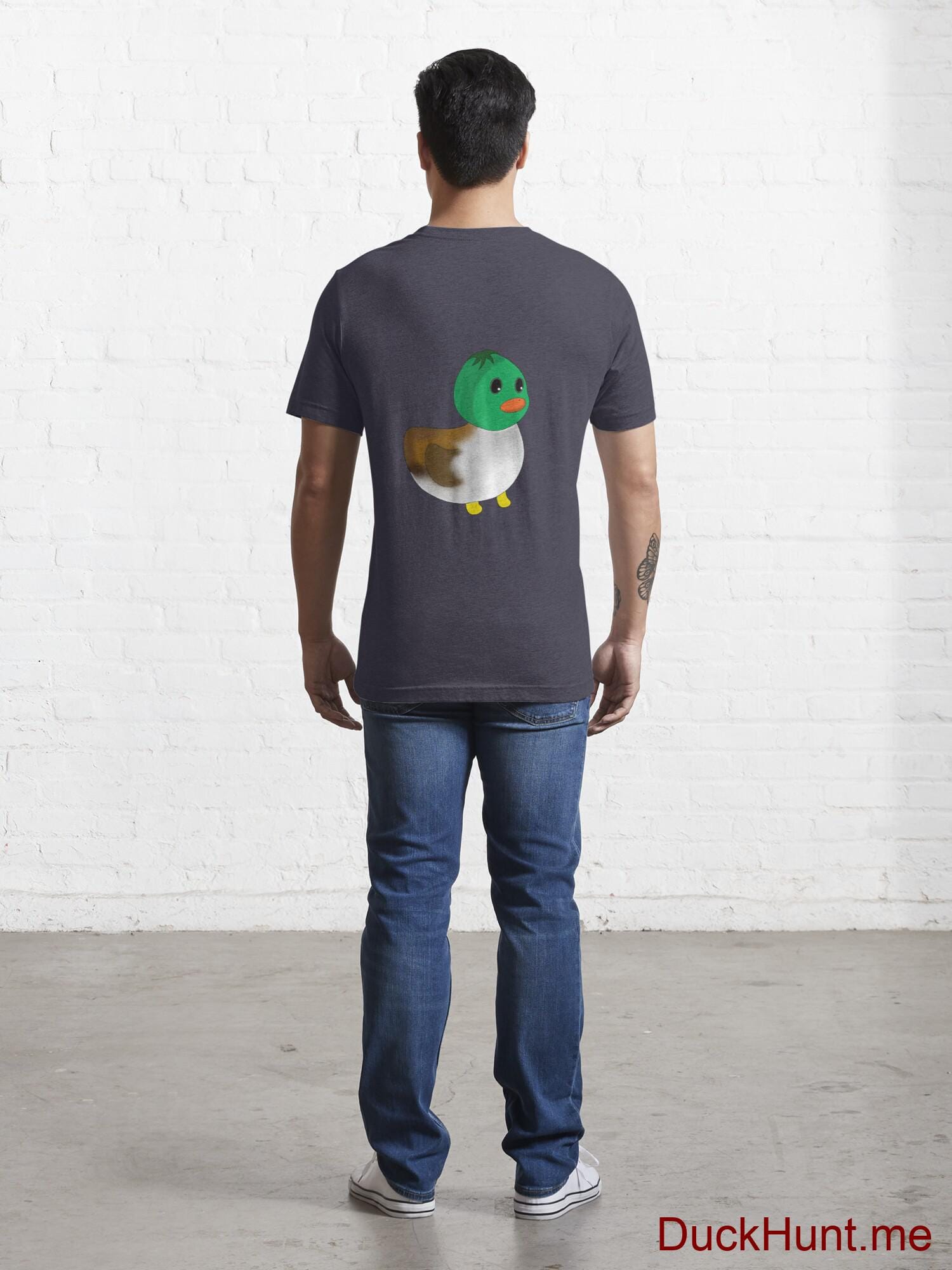 Normal Duck Dark Blue Essential T-Shirt (Back printed) alternative image 3