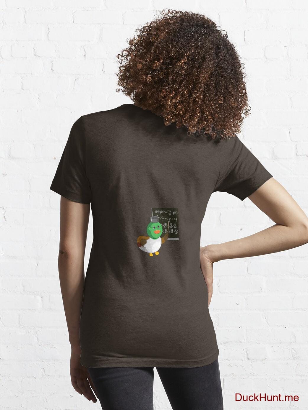 Prof Duck Brown Essential T-Shirt (Back printed) alternative image 4