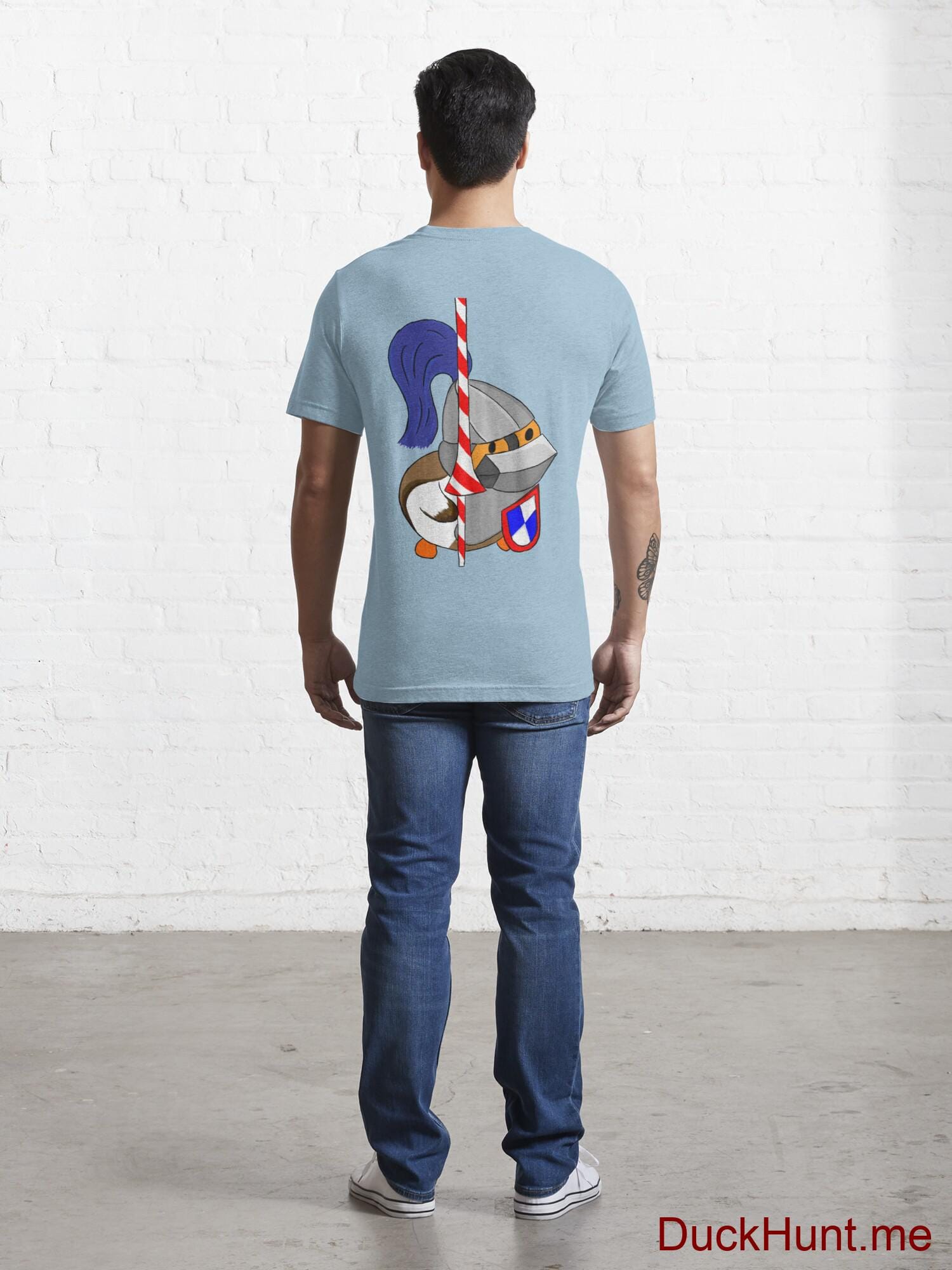 Armored Duck Light Blue Essential T-Shirt (Back printed) alternative image 3