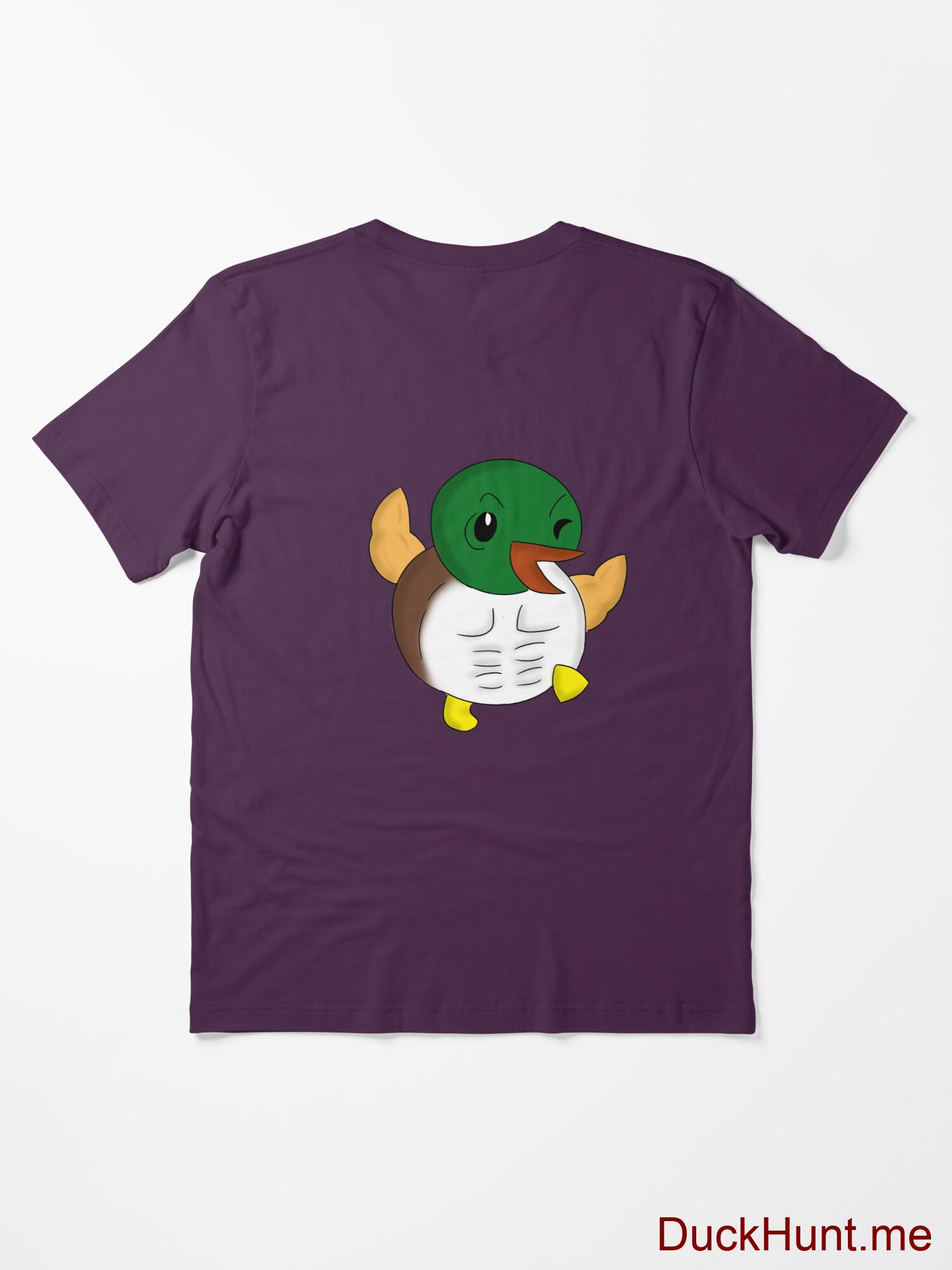 Super duck Eggplant Essential T-Shirt (Back printed) alternative image 1