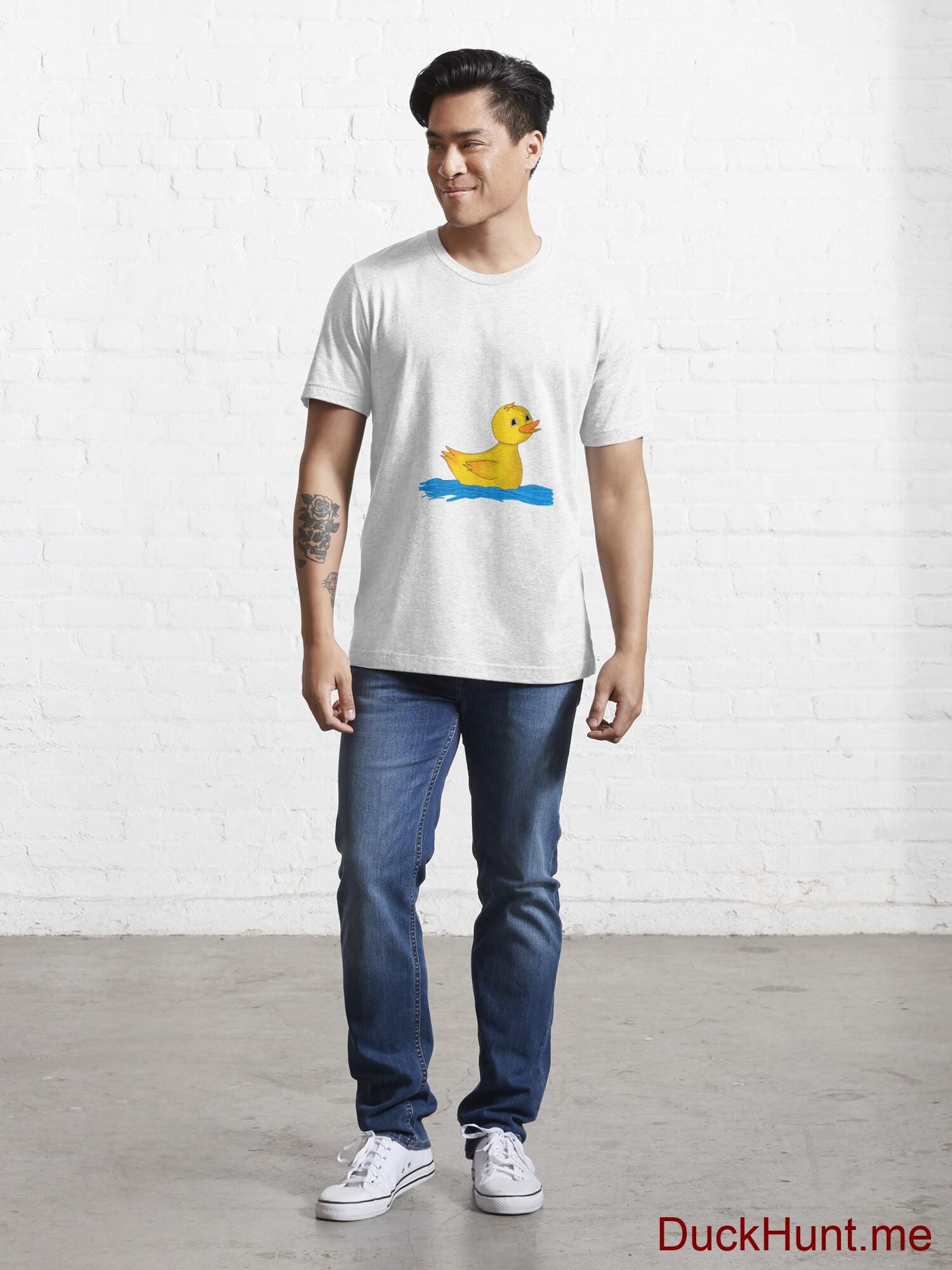 Plastic Duck White Essential T-Shirt (Front printed) alternative image 4