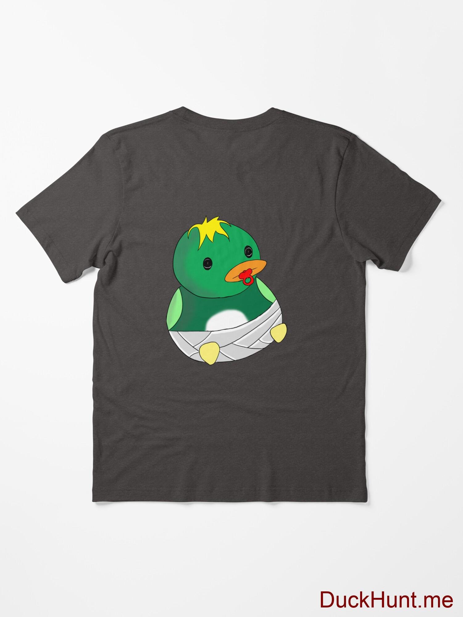 Baby duck Charcoal Heather Essential T-Shirt (Back printed) alternative image 1