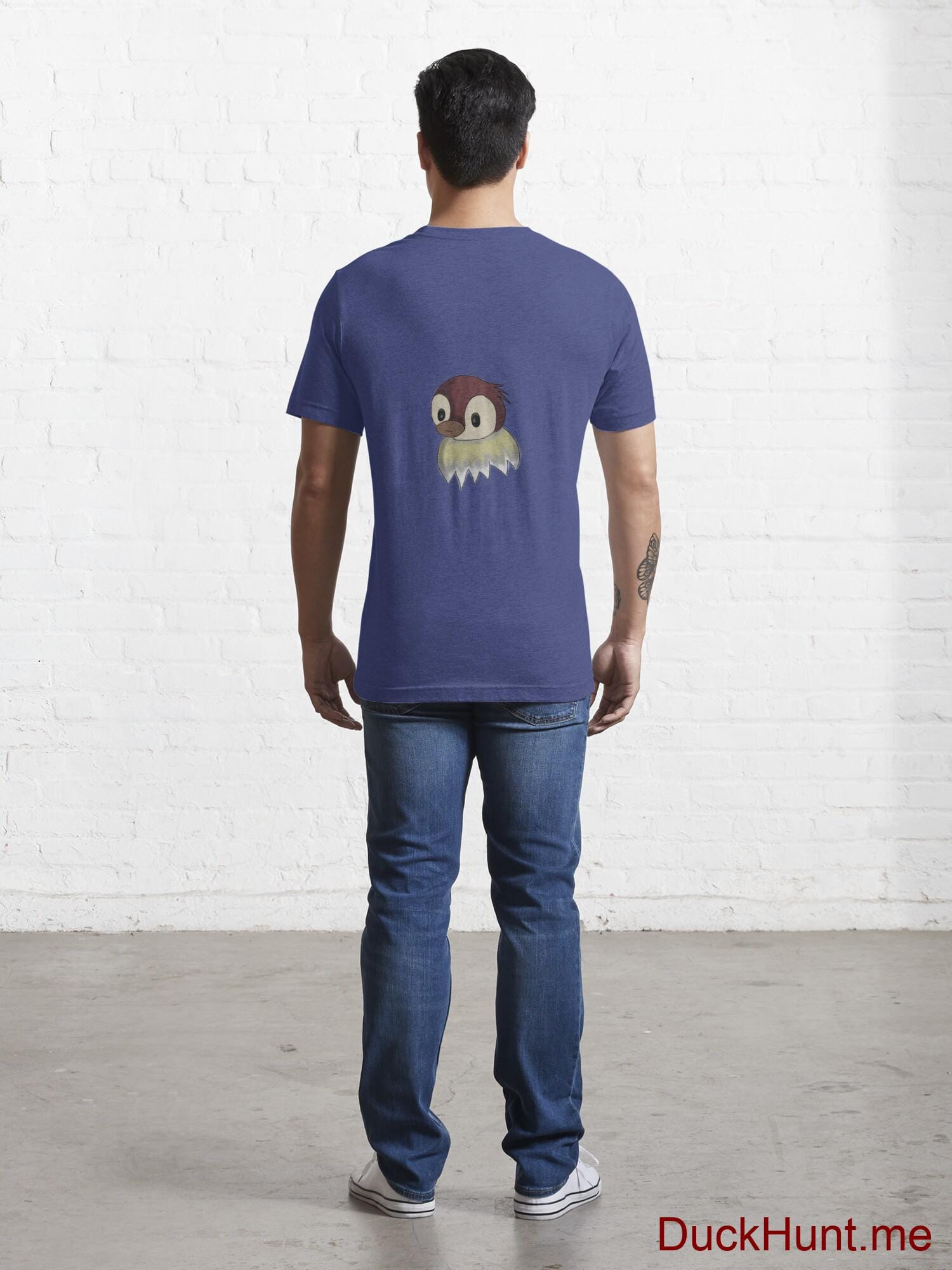Ghost Duck (fogless) Blue Essential T-Shirt (Back printed) alternative image 3
