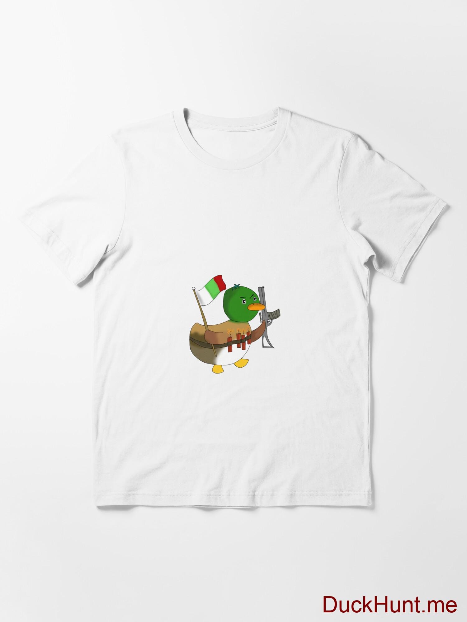 Kamikaze Duck White Essential T-Shirt (Front printed) alternative image 2