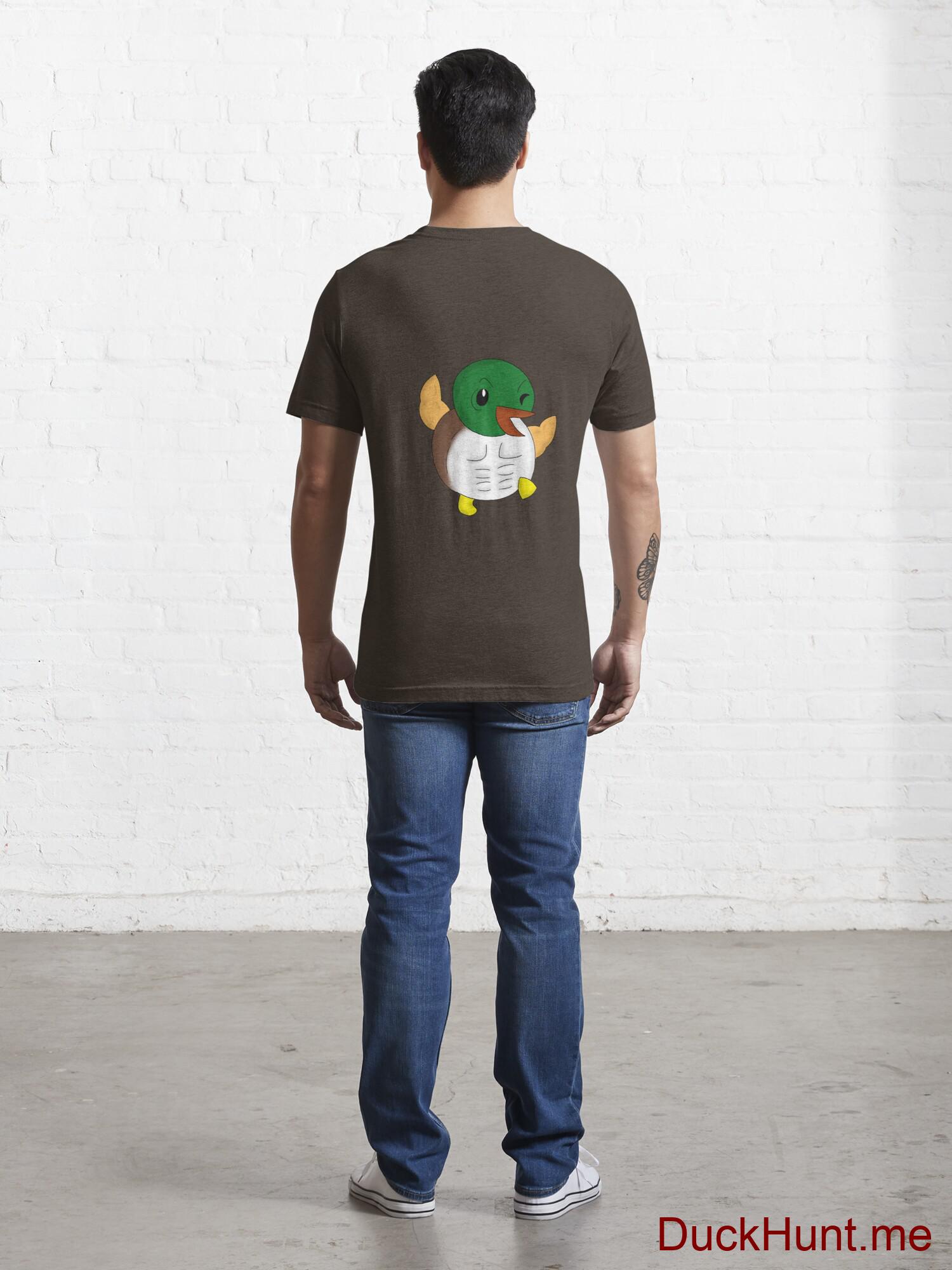 Super duck Brown Essential T-Shirt (Back printed) alternative image 3