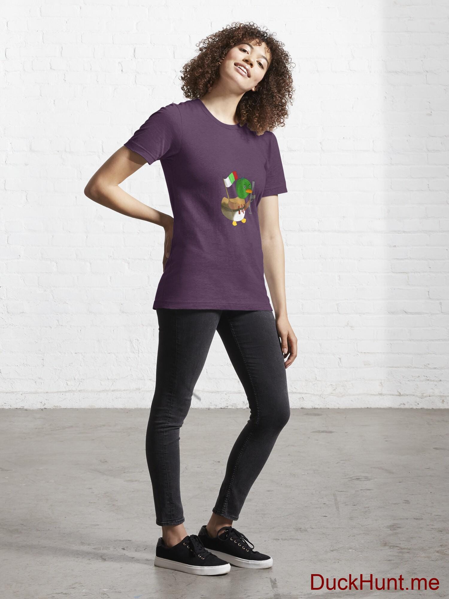 Kamikaze Duck Eggplant Essential T-Shirt (Front printed) alternative image 3