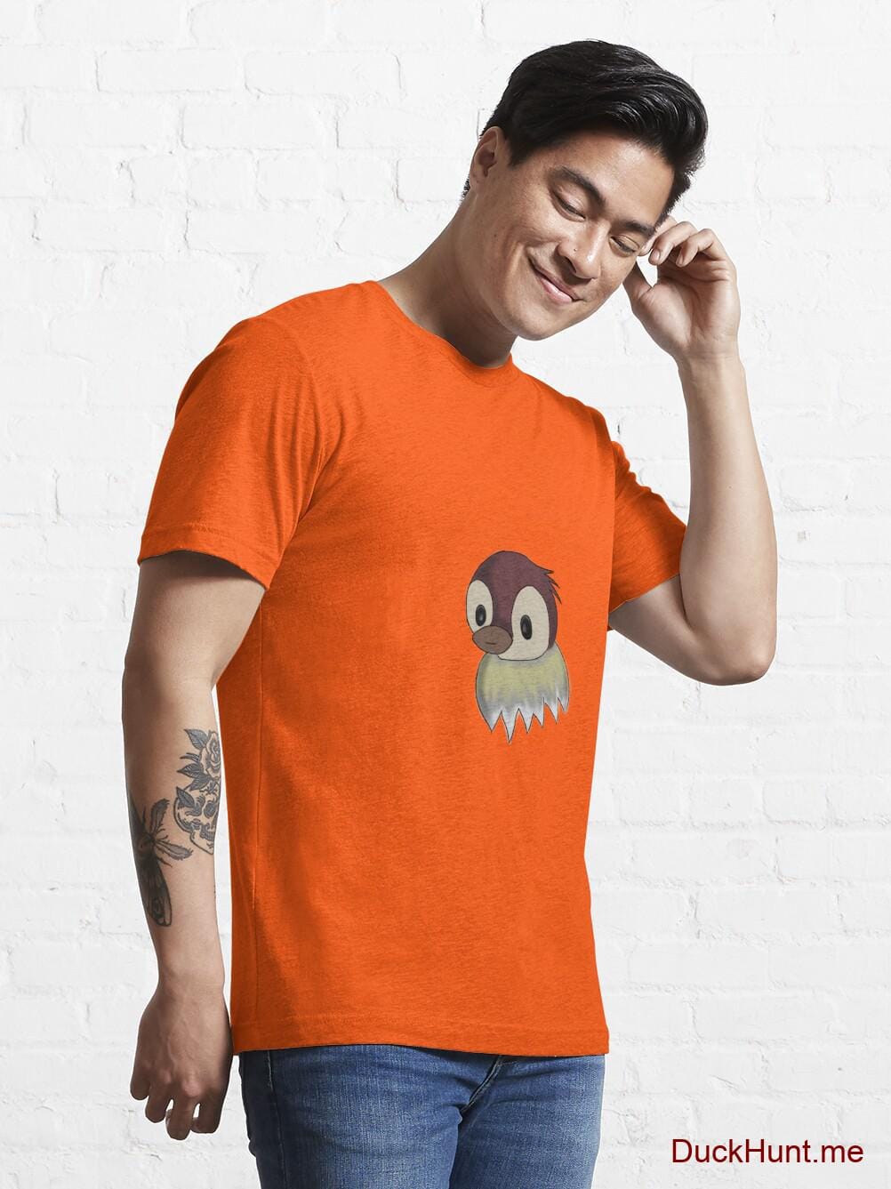 Ghost Duck (fogless) Orange Essential T-Shirt (Front printed) alternative image 6