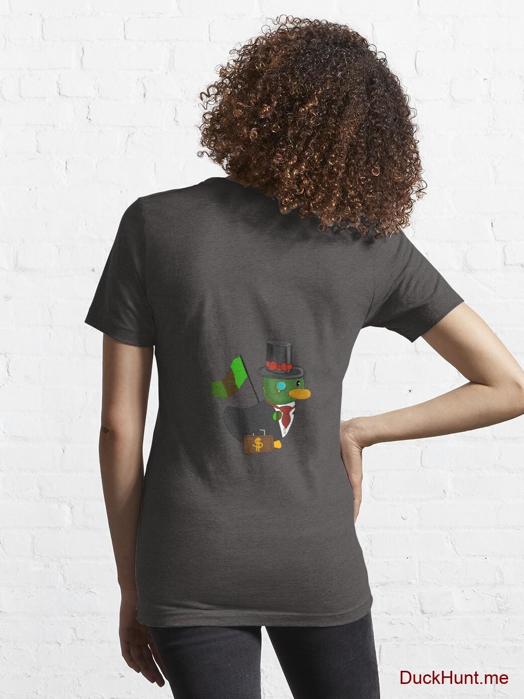Golden Duck Charcoal Heather Essential T-Shirt (Back printed) alternative image 4