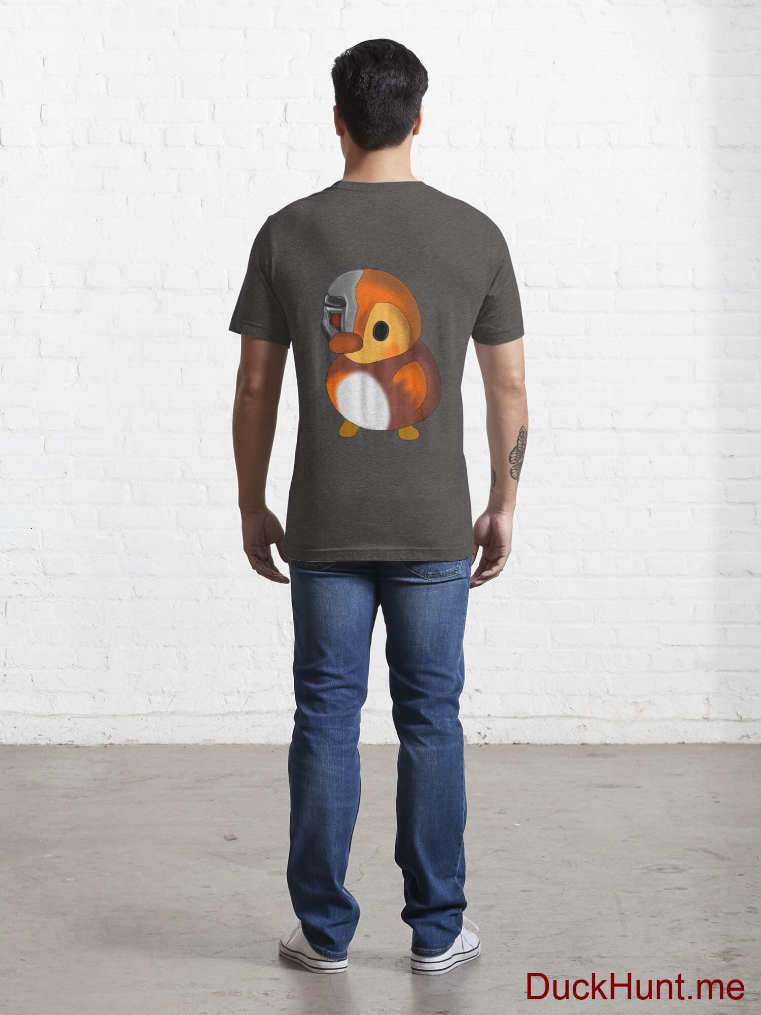 Mechanical Duck Charcoal Heather Essential T-Shirt (Back printed) alternative image 3