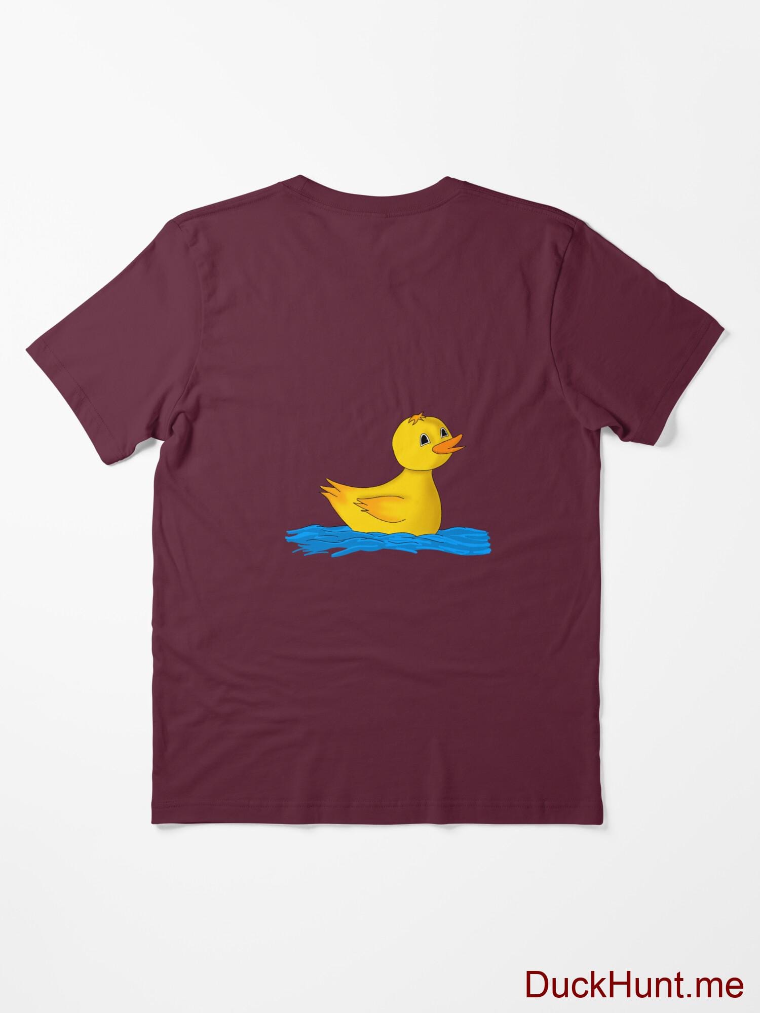Plastic Duck Dark Red Essential T-Shirt (Back printed) alternative image 1