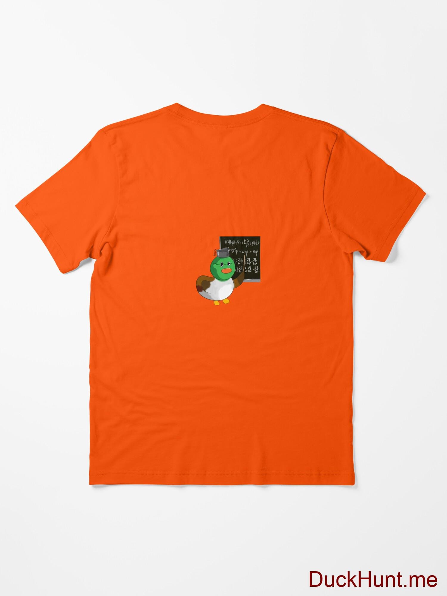 Prof Duck Orange Essential T-Shirt (Back printed) alternative image 1