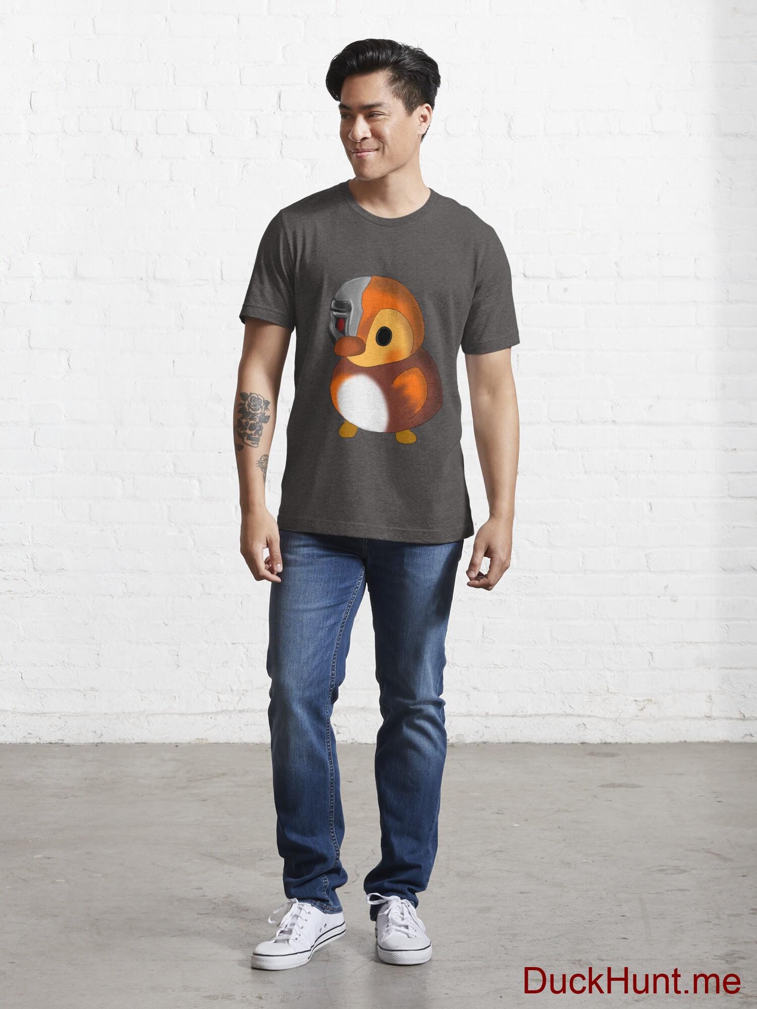 Mechanical Duck Charcoal Heather Essential T-Shirt (Front printed) alternative image 4