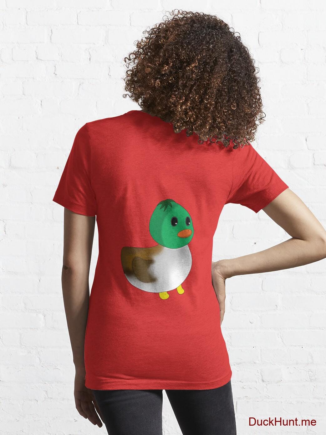 Normal Duck Red Essential T-Shirt (Back printed) alternative image 4