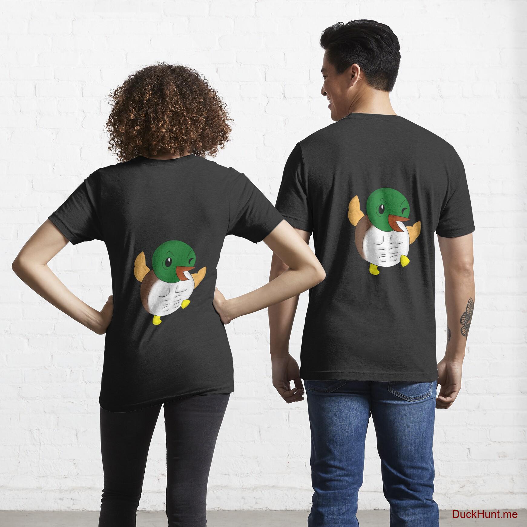 Super duck Black Essential T-Shirt (Back printed)