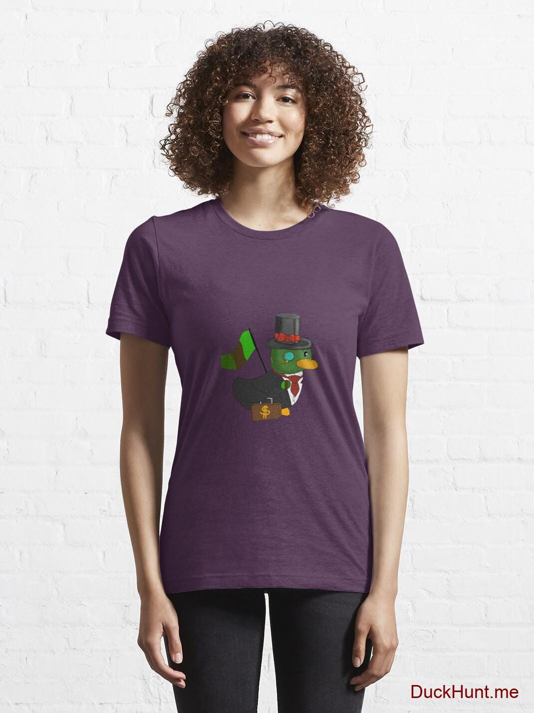 Golden Duck Eggplant Essential T-Shirt (Front printed) alternative image 5