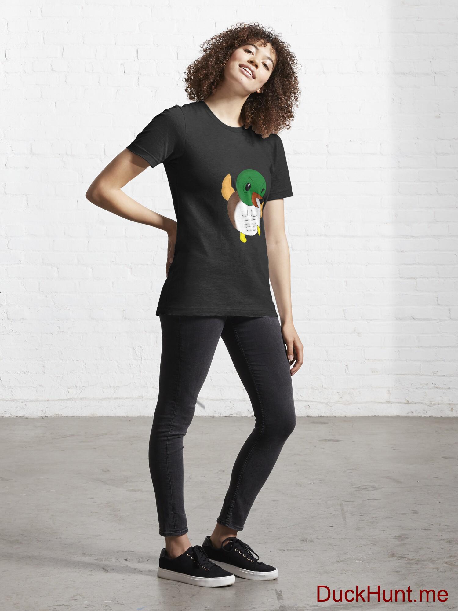 Super duck Black Essential T-Shirt (Front printed) alternative image 3