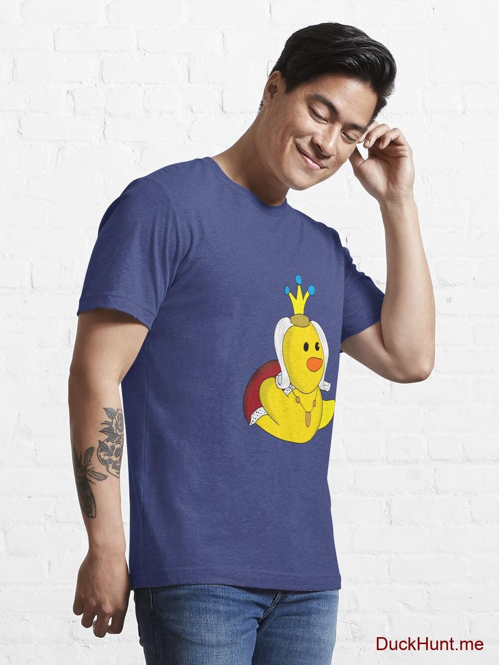 Royal Duck Blue Essential T-Shirt (Front printed) alternative image 6