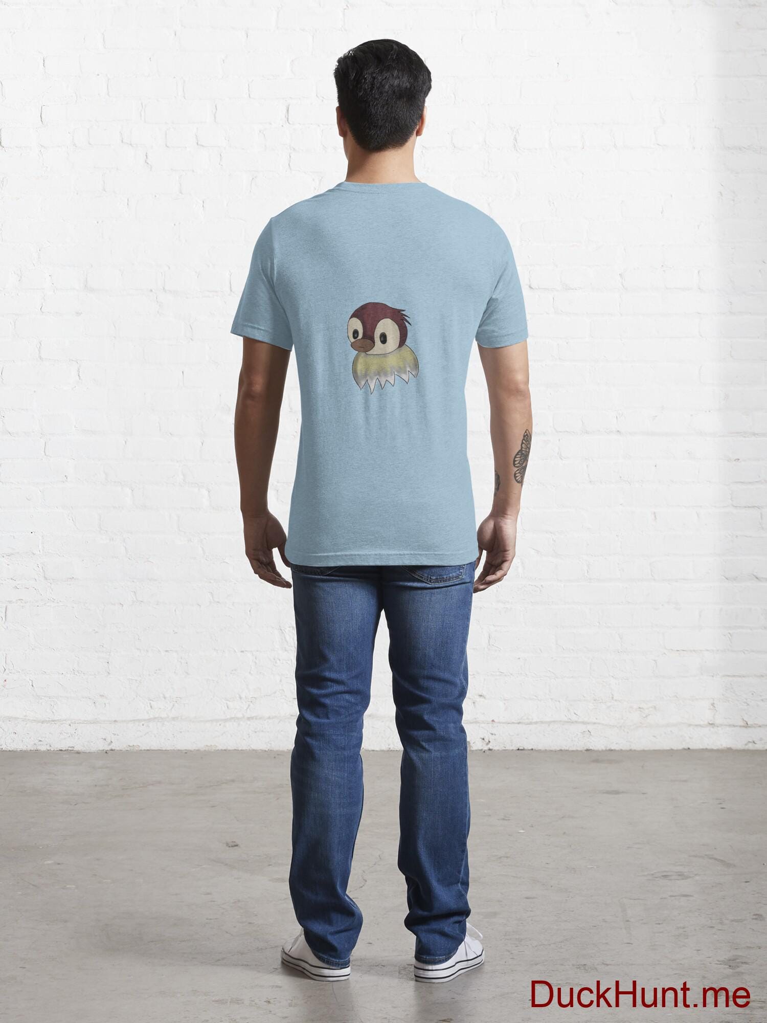 Ghost Duck (fogless) Light Blue Essential T-Shirt (Back printed) alternative image 3