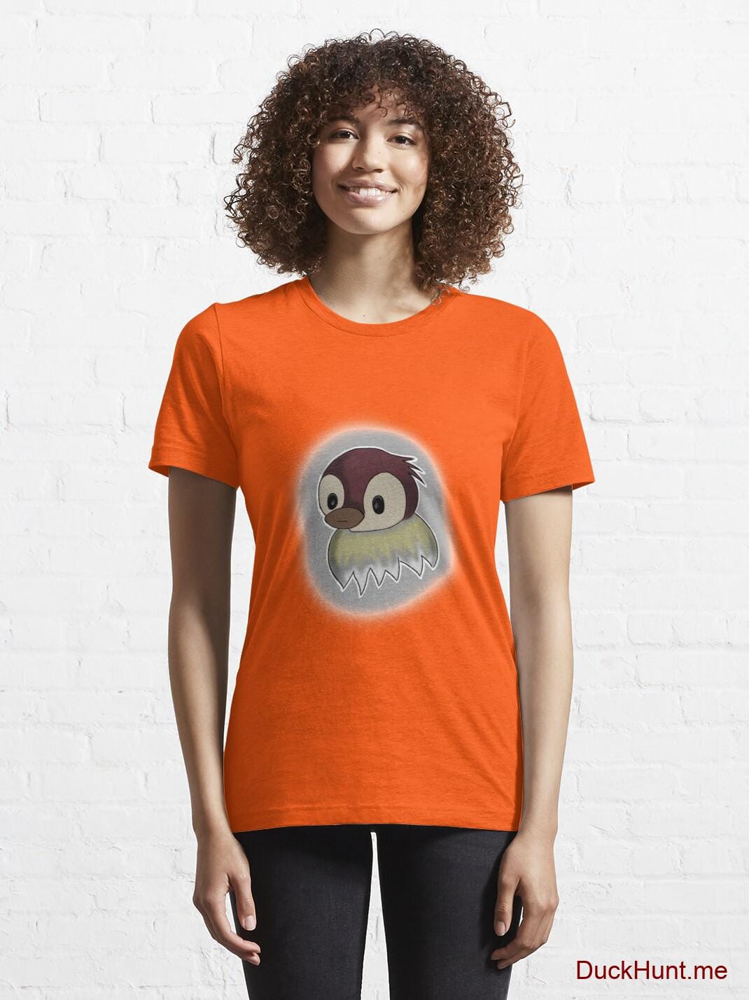 Ghost Duck (foggy) Orange Essential T-Shirt (Front printed) alternative image 5