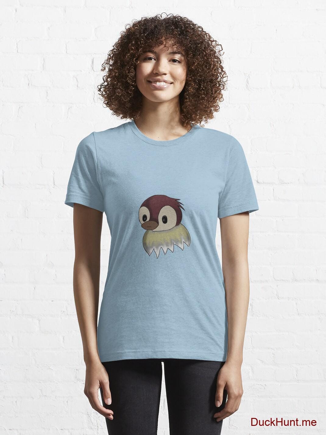 Ghost Duck (fogless) Light Blue Essential T-Shirt (Front printed) alternative image 5