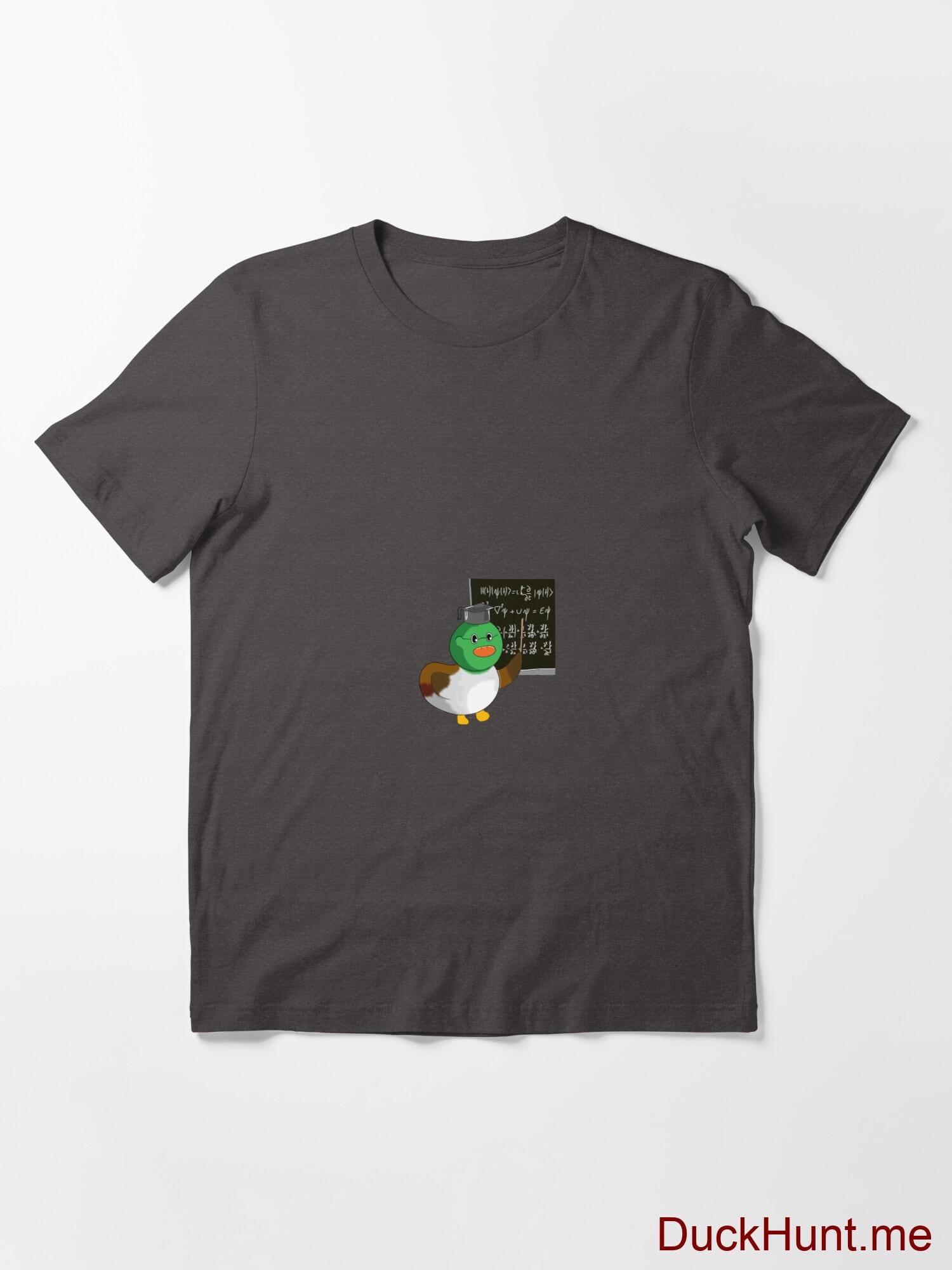 Prof Duck Charcoal Heather Essential T-Shirt (Front printed) alternative image 2
