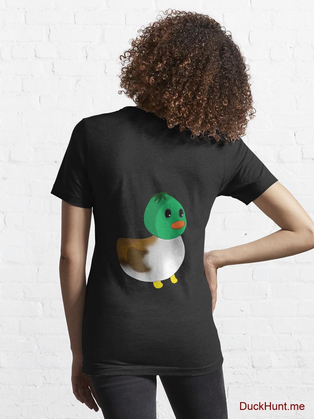 Normal Duck Black Essential T-Shirt (Back printed) alternative image 4