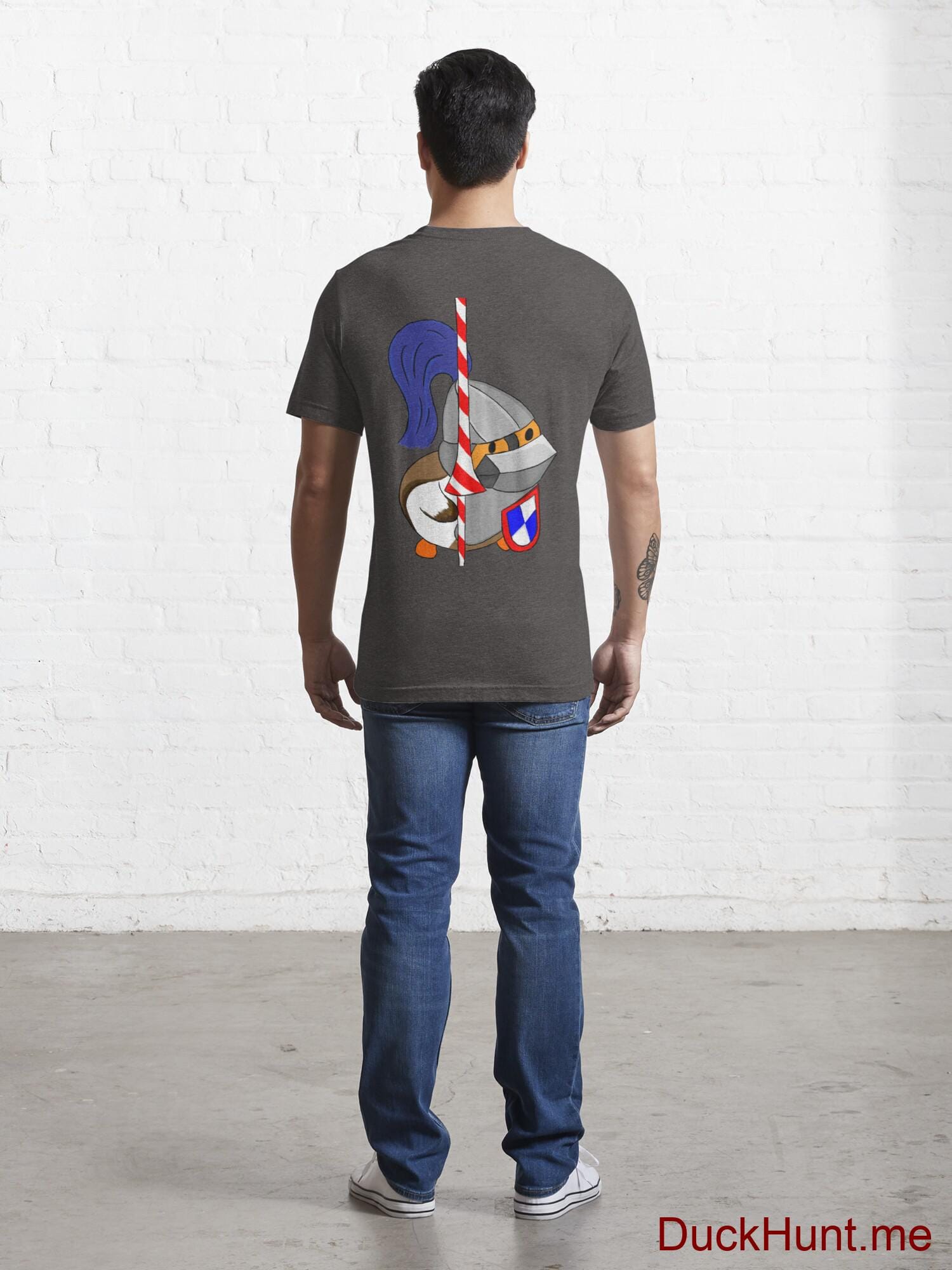 Armored Duck Charcoal Heather Essential T-Shirt (Back printed) alternative image 3