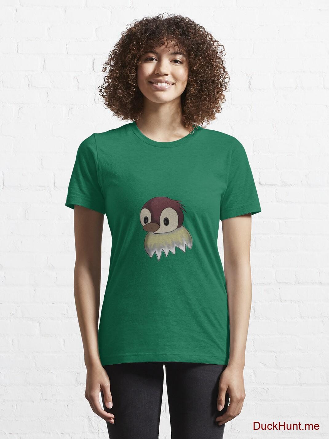 Ghost Duck (fogless) Green Essential T-Shirt (Front printed) alternative image 5