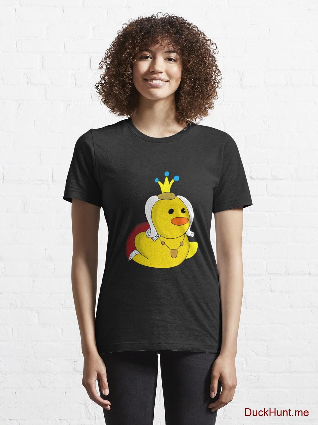 Royal Duck Black Essential T-Shirt (Front printed) alternative image 5