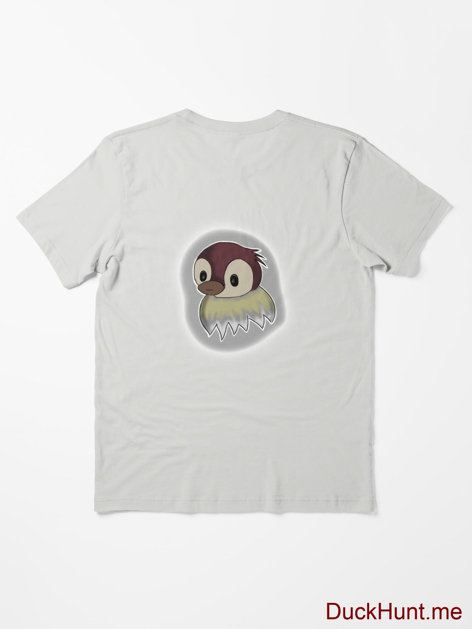 Ghost Duck (foggy) Light Grey Essential T-Shirt (Back printed) alternative image 1