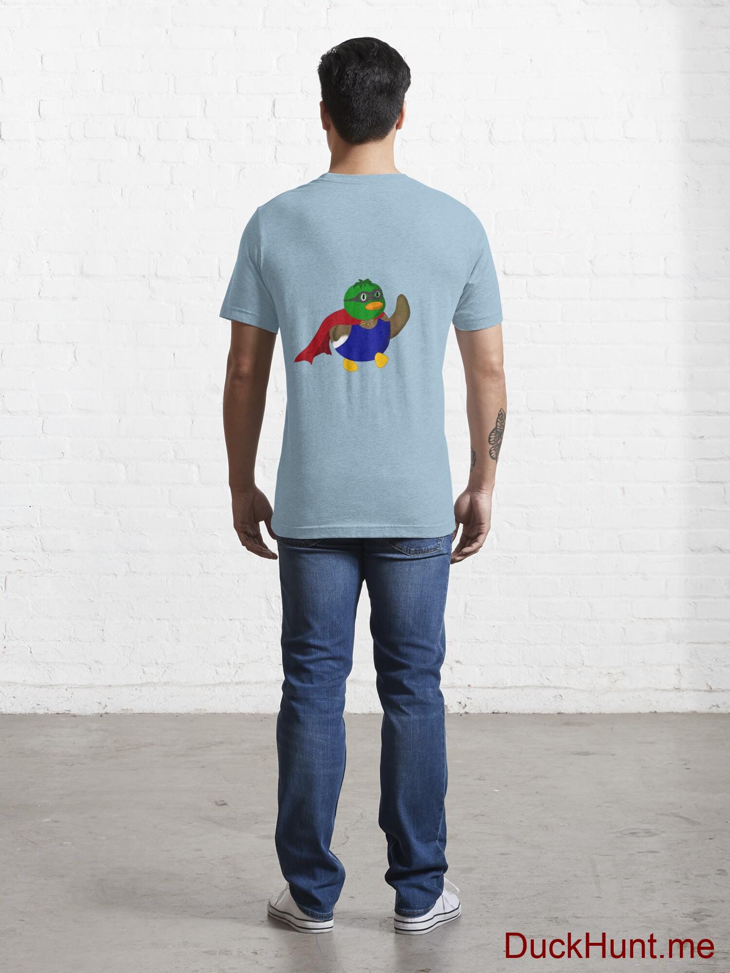 Alive Boss Duck Light Blue Essential T-Shirt (Back printed) alternative image 3