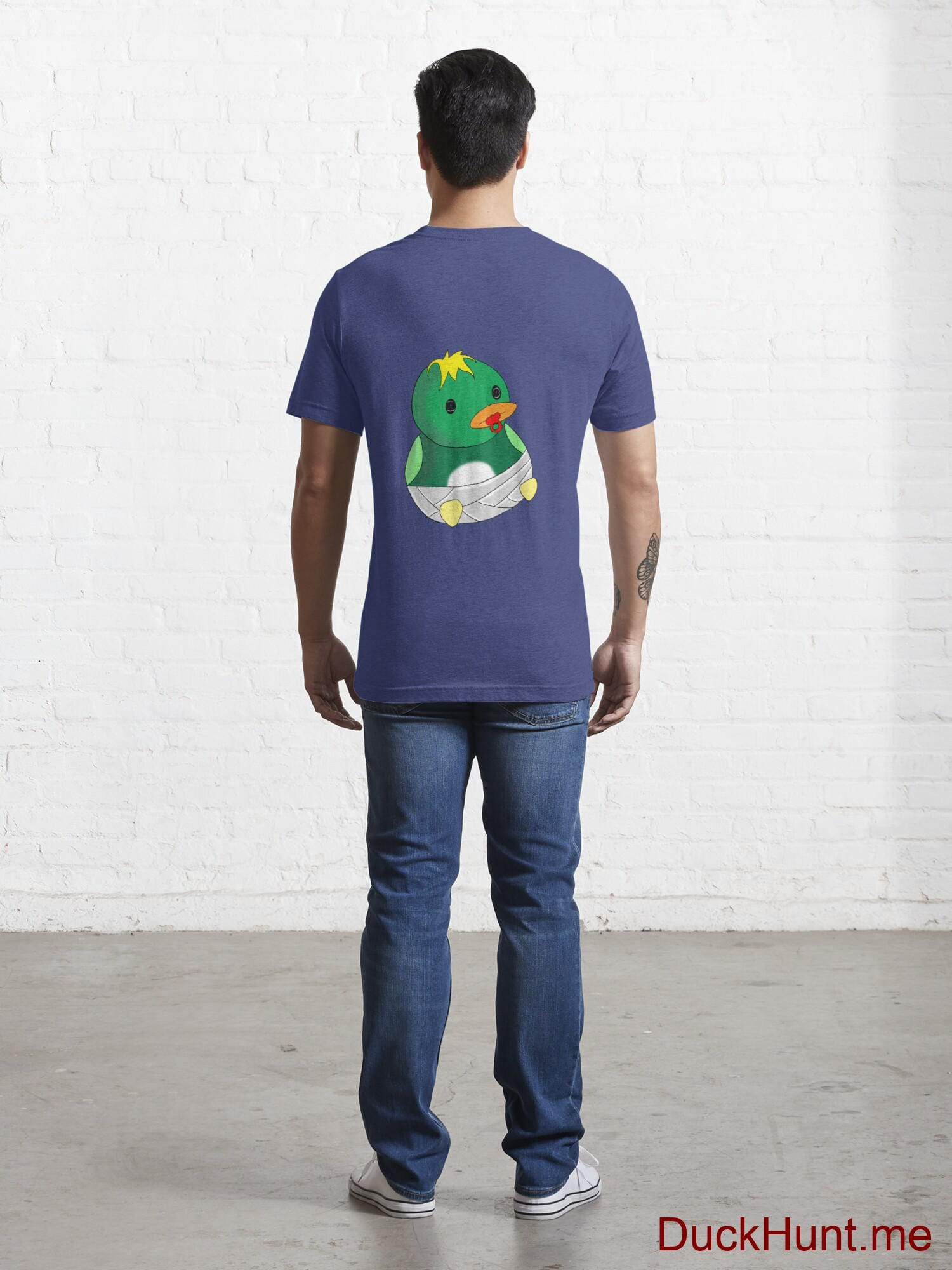 Baby duck Blue Essential T-Shirt (Back printed) alternative image 3