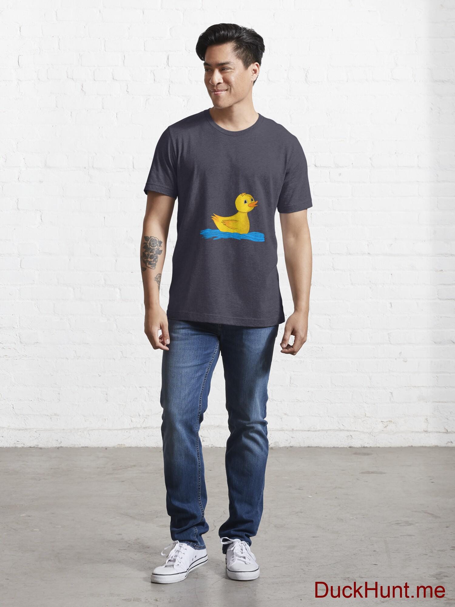 Plastic Duck Dark Blue Essential T-Shirt (Front printed) alternative image 4
