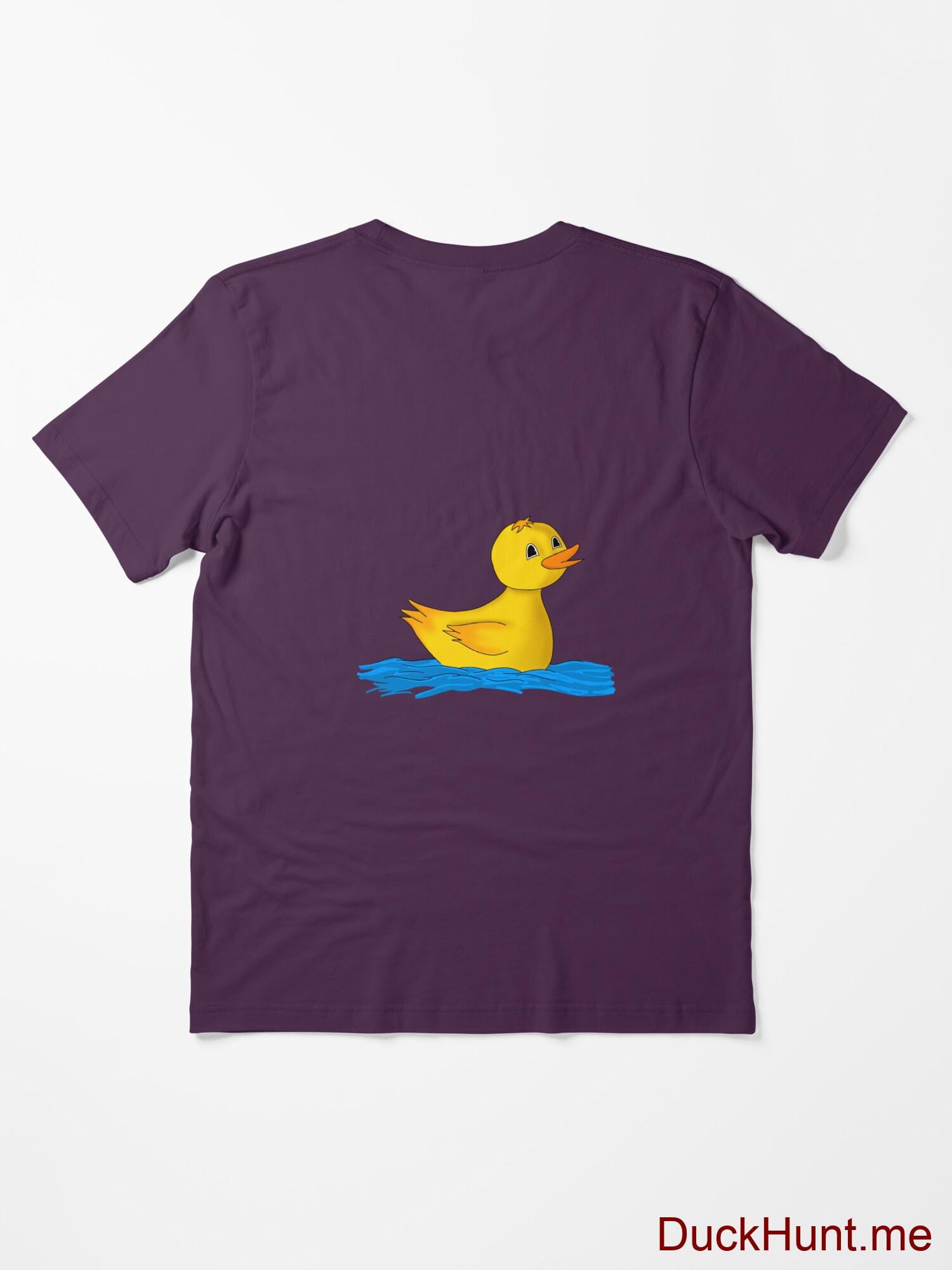 Plastic Duck Eggplant Essential T-Shirt (Back printed) alternative image 1