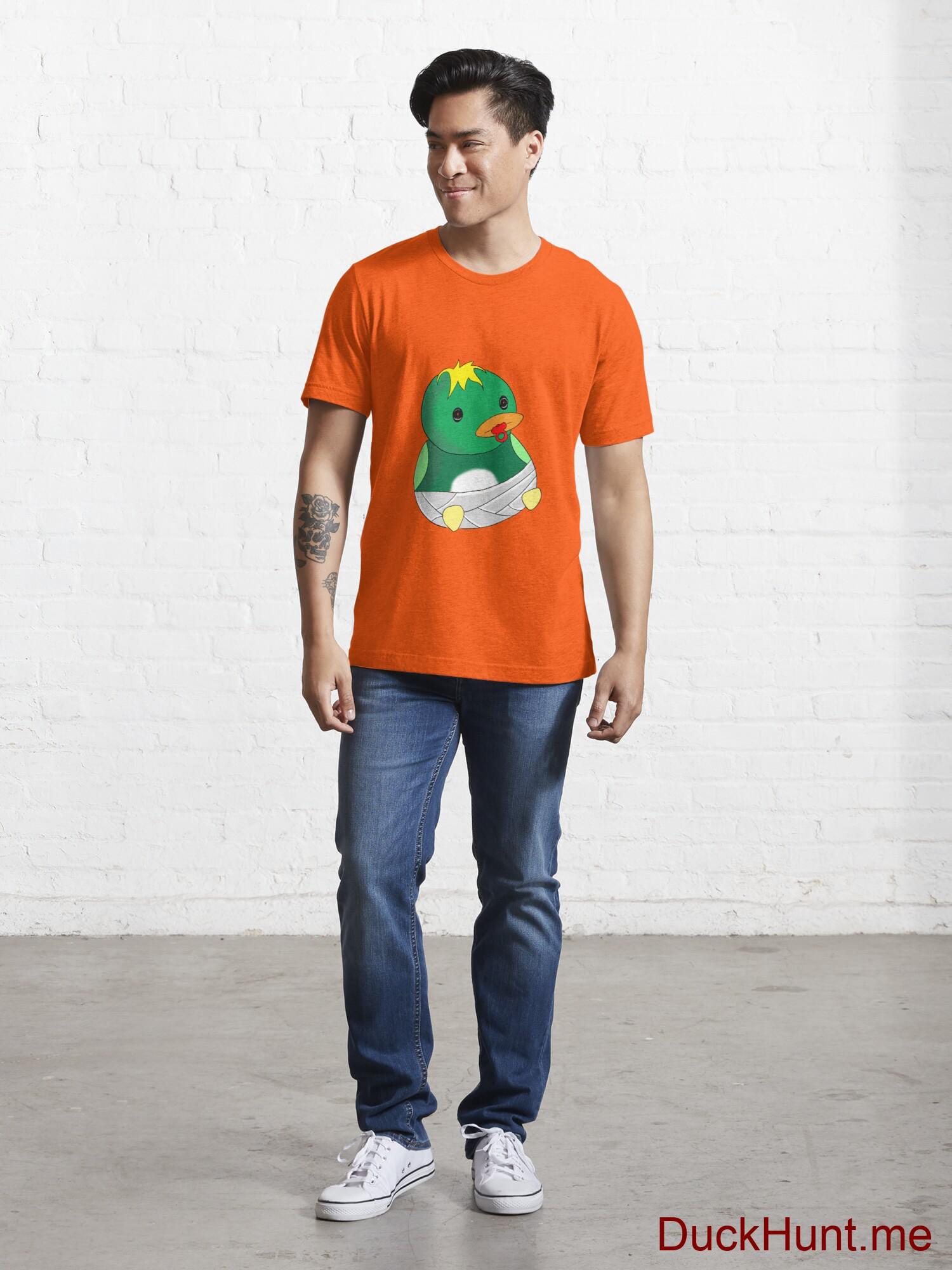 Baby duck Orange Essential T-Shirt (Front printed) alternative image 4
