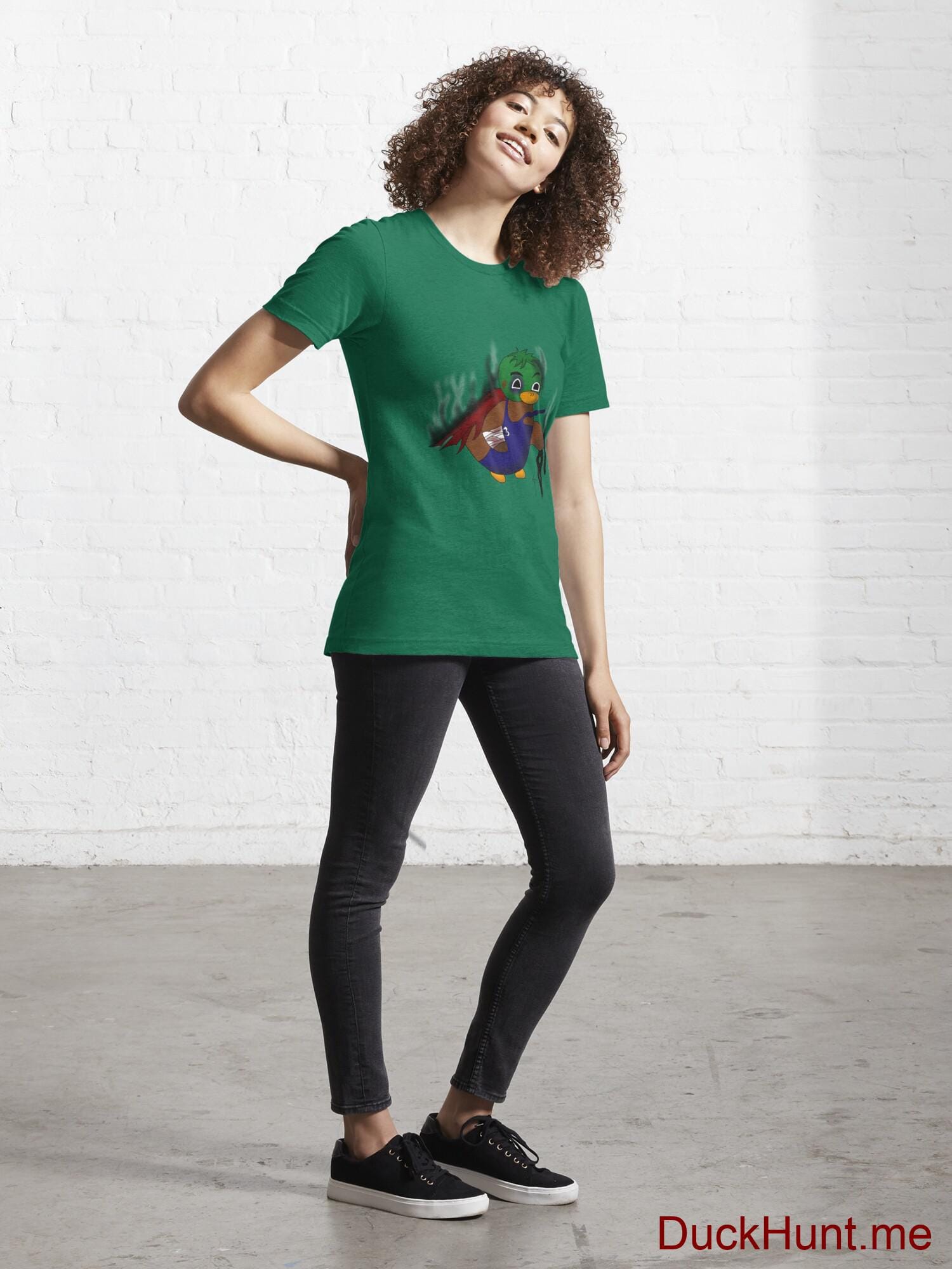 Dead Boss Duck (smoky) Green Essential T-Shirt (Front printed) alternative image 3