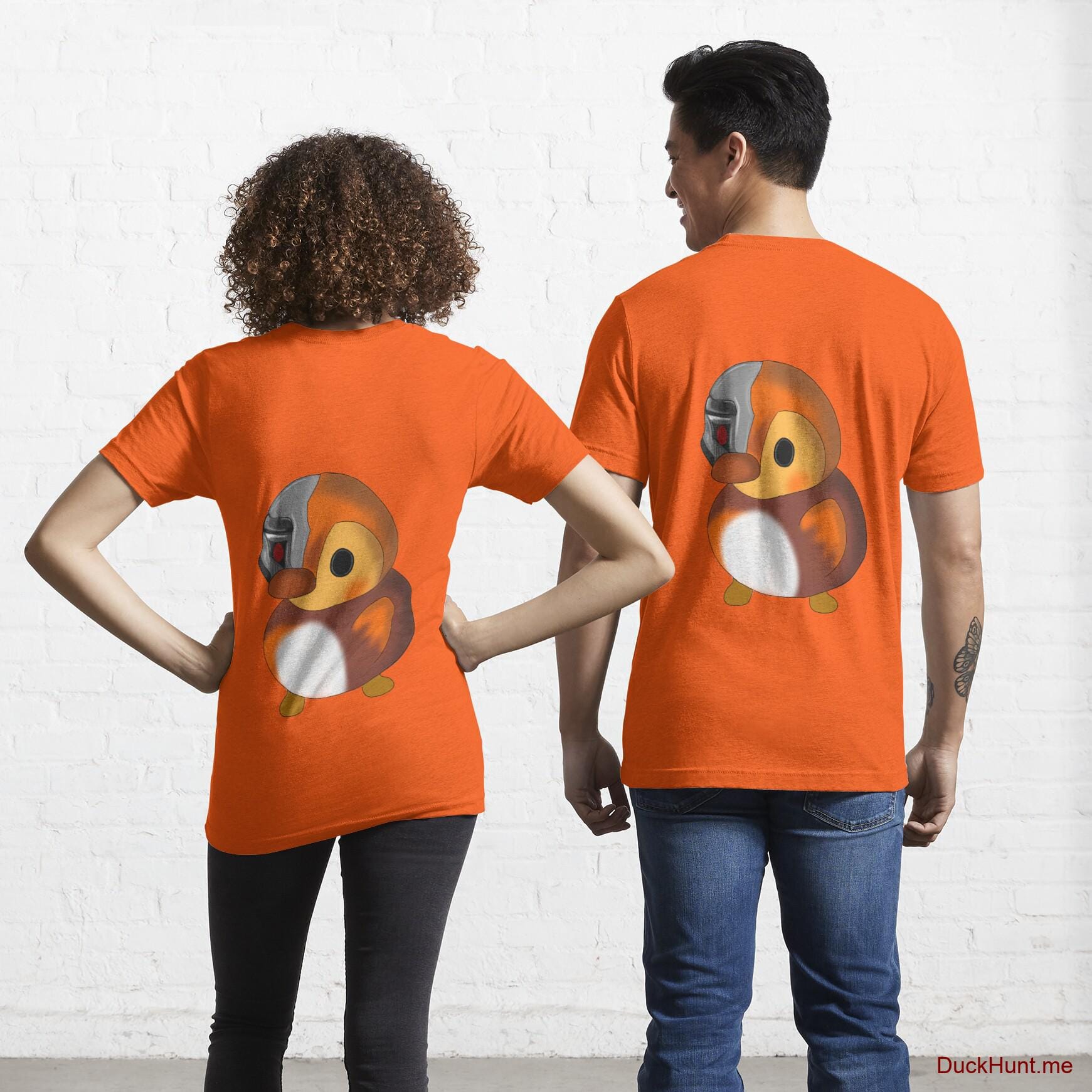 Mechanical Duck Orange Essential T-Shirt (Back printed)