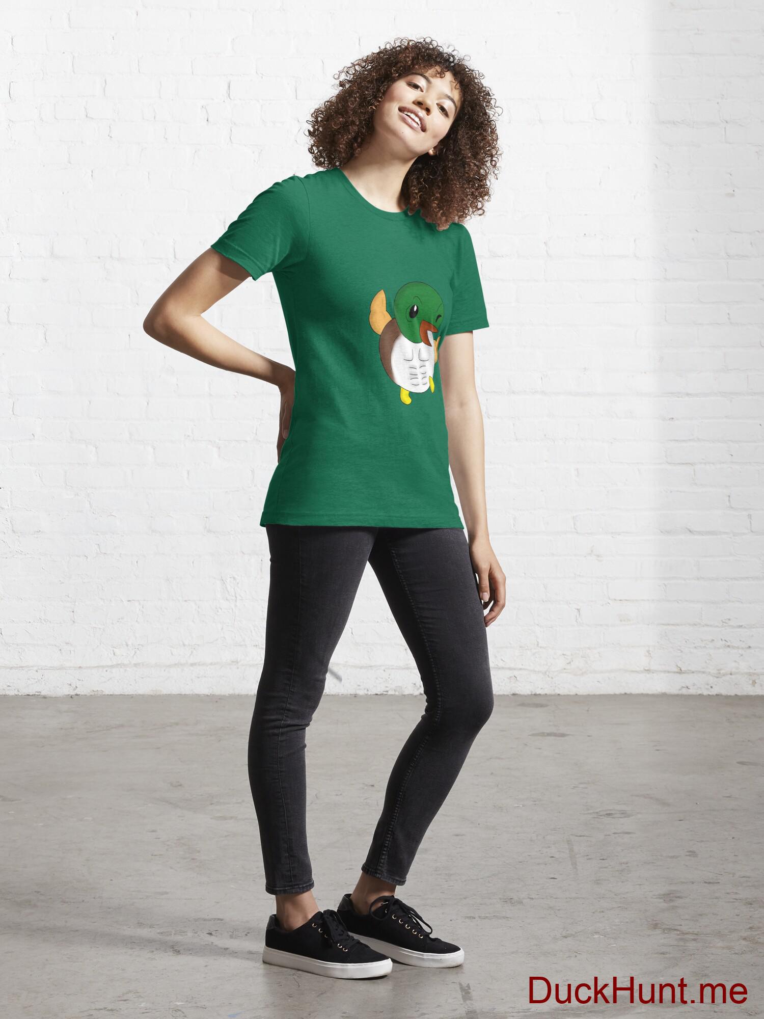 Super duck Green Essential T-Shirt (Front printed) alternative image 3