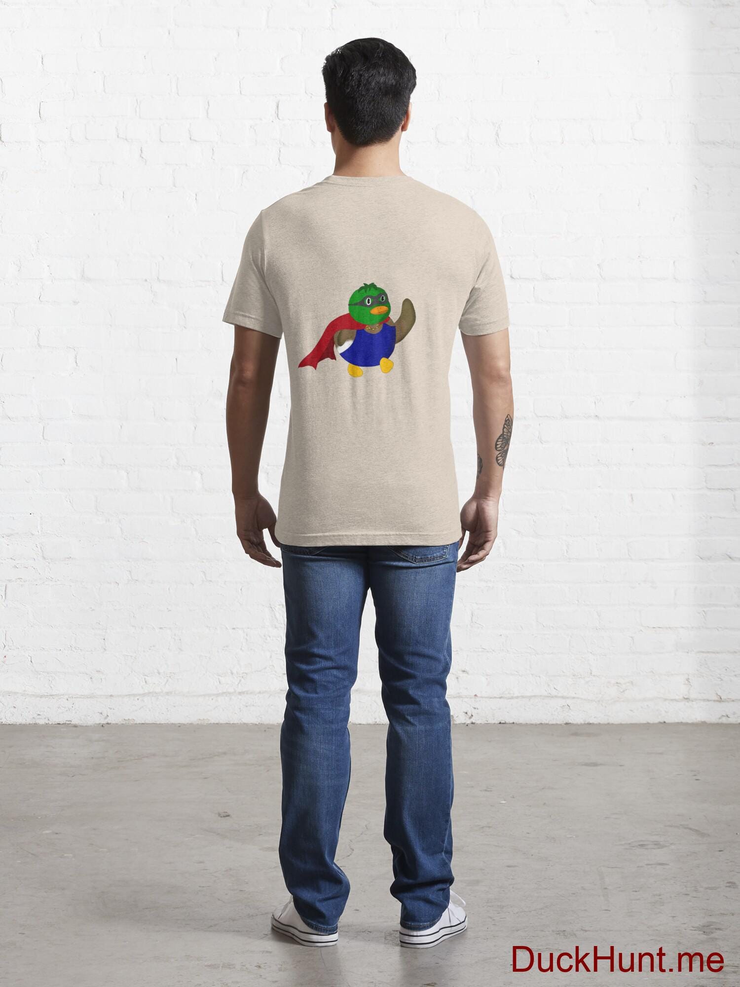 Alive Boss Duck Creme Essential T-Shirt (Back printed) alternative image 3