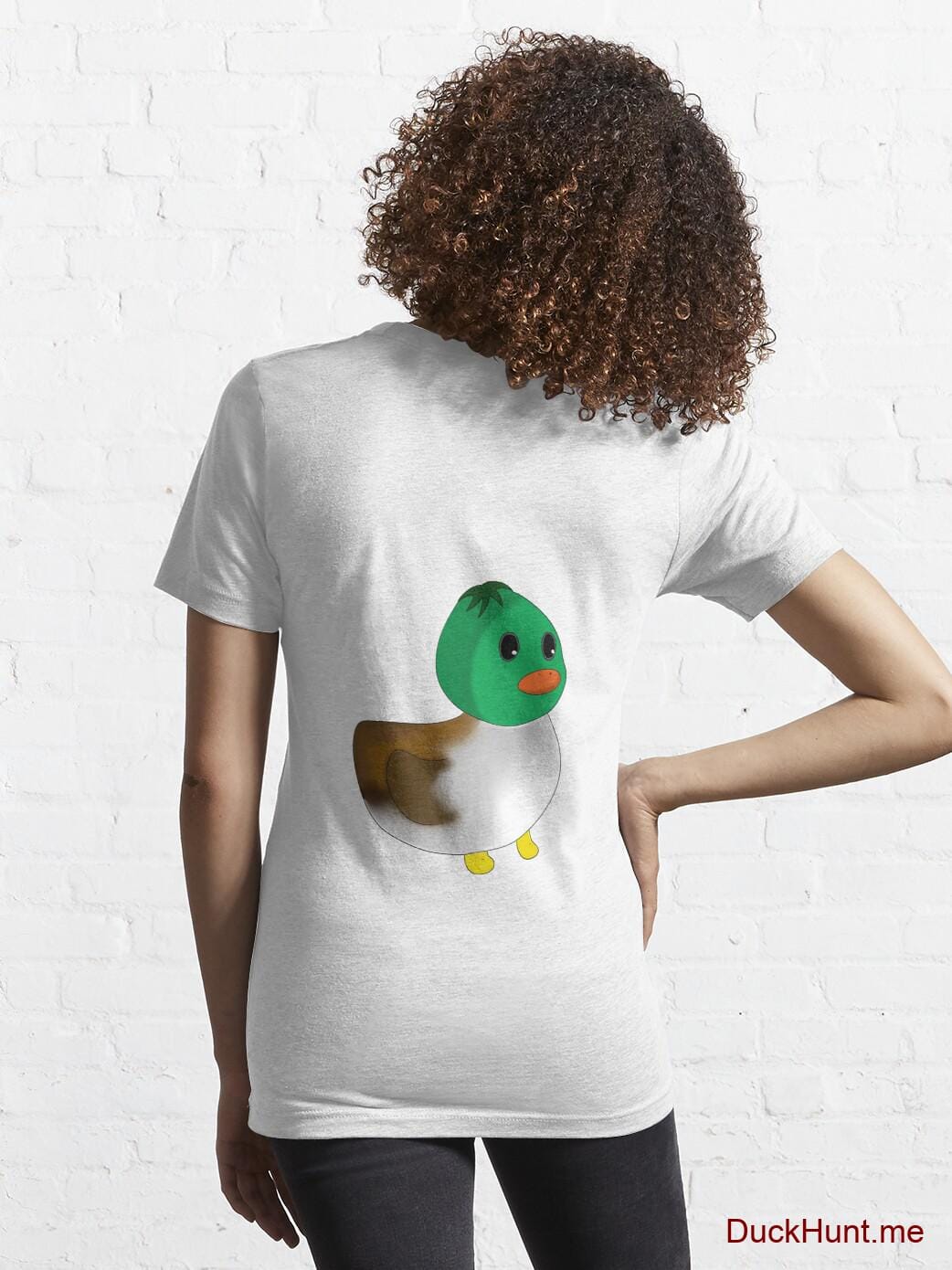 Normal Duck White Essential T-Shirt (Back printed) alternative image 4