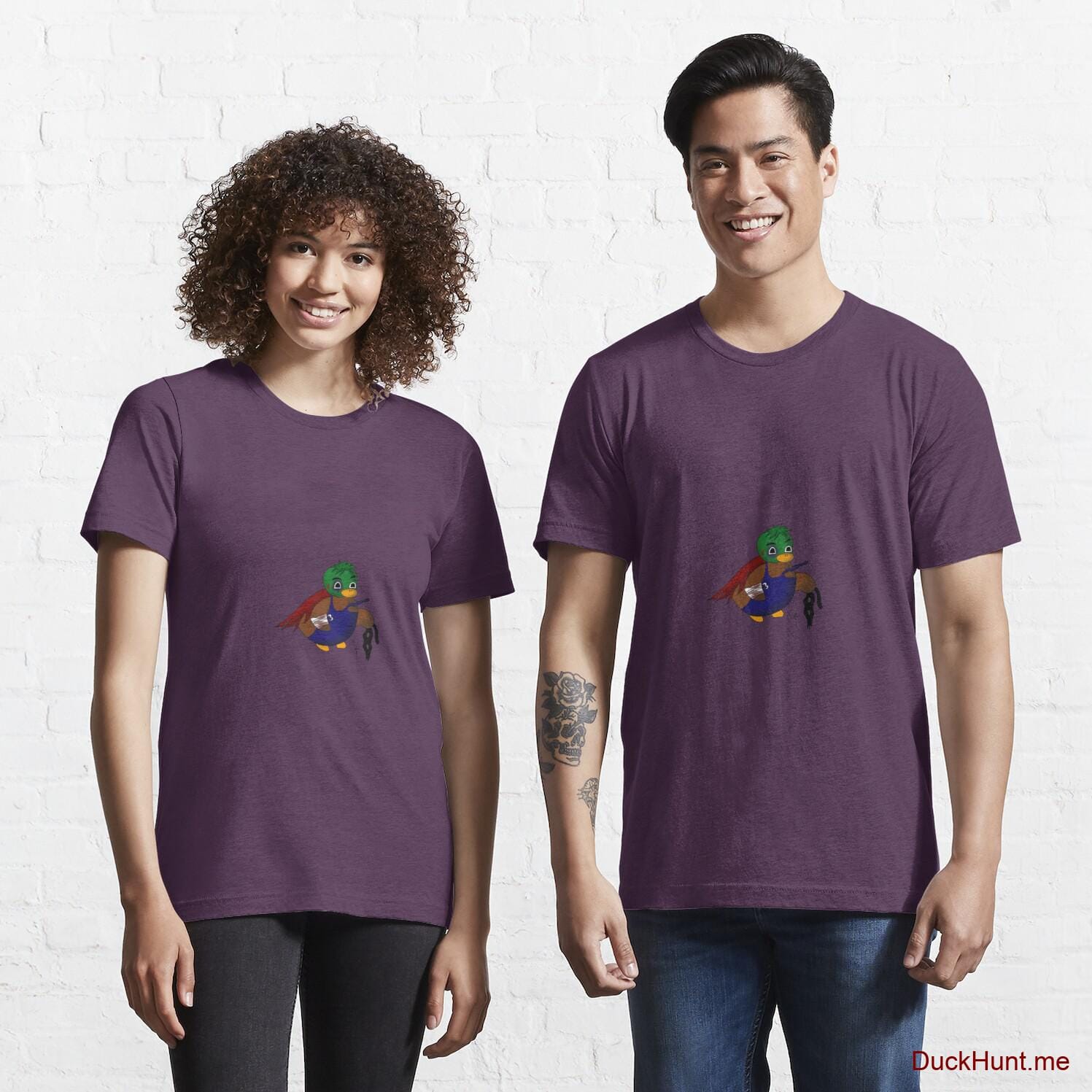 Dead DuckHunt Boss (smokeless) Eggplant Essential T-Shirt (Front printed)